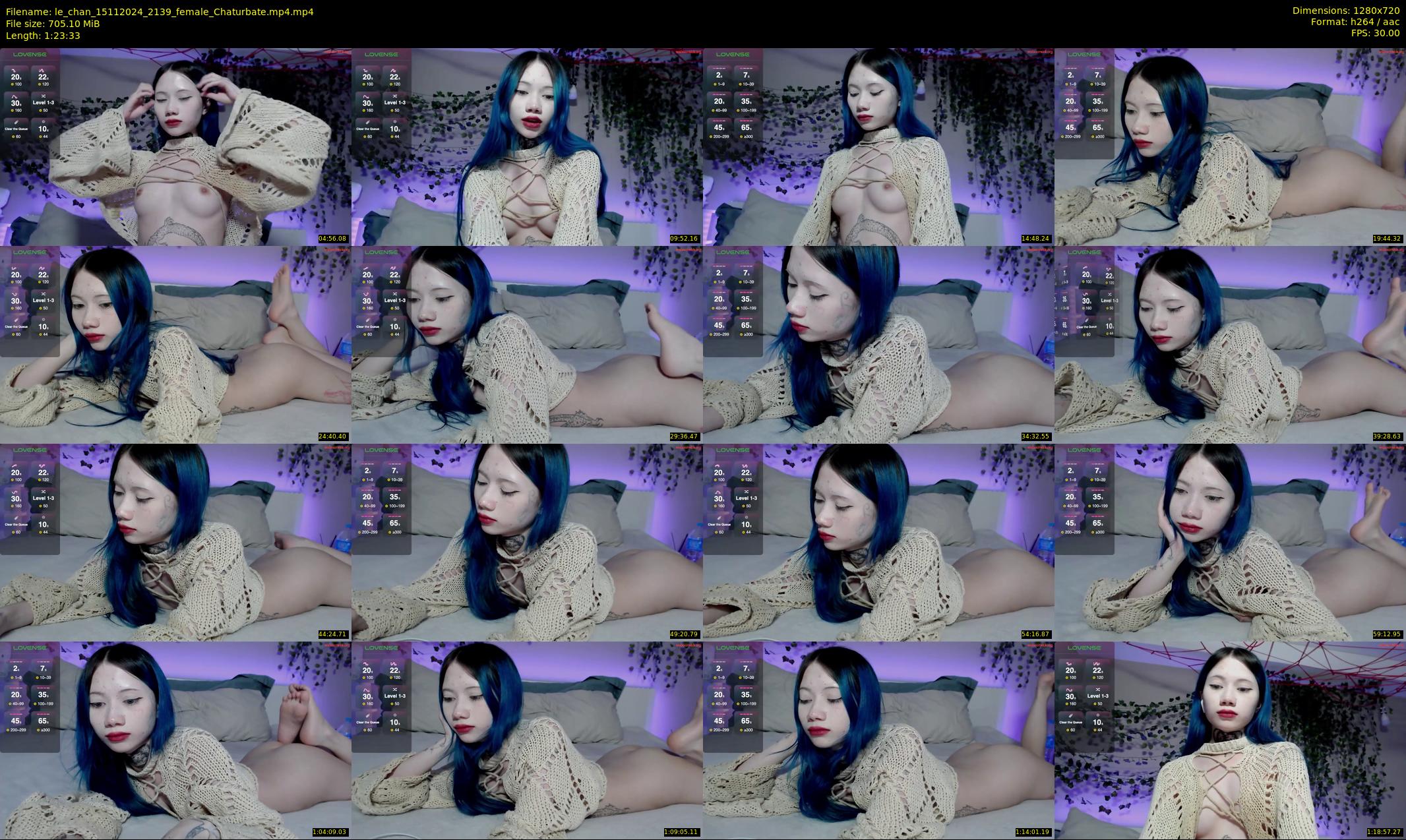 le_chan — 84 minute Chaturbate female cam show recording, 720p, Nov 15, 2024