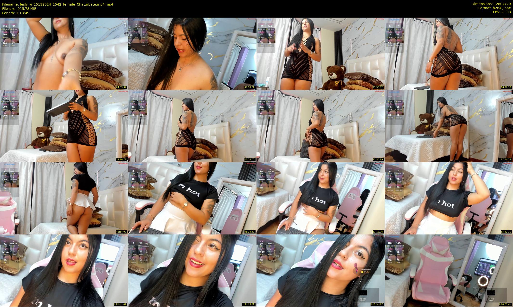 lesly_w — 79 minute Chaturbate female cam show recording, 720p, Nov 15, 2024