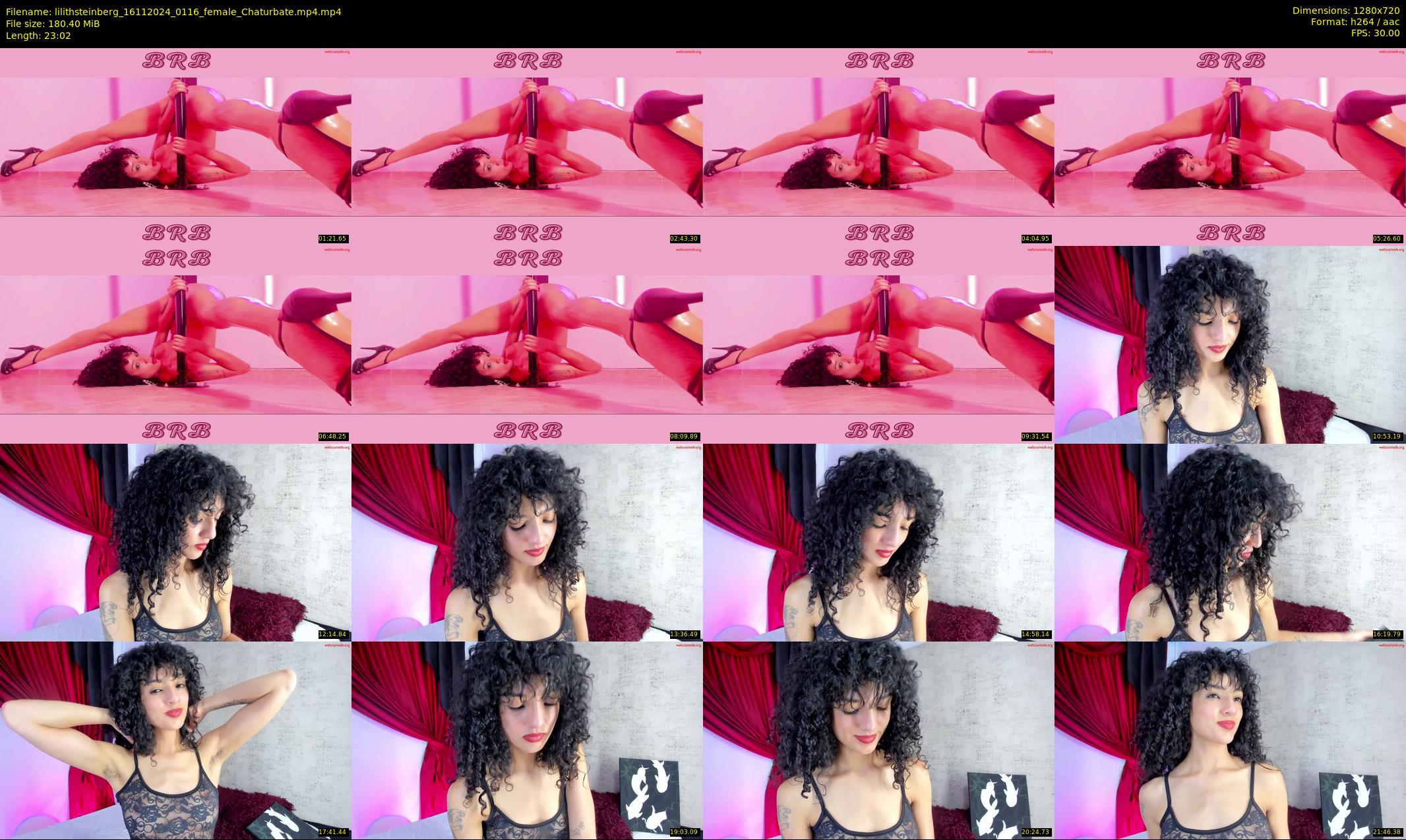 lilithsteinberg — 24 minute Chaturbate female cam show recording, 720p, Nov 16, 2024