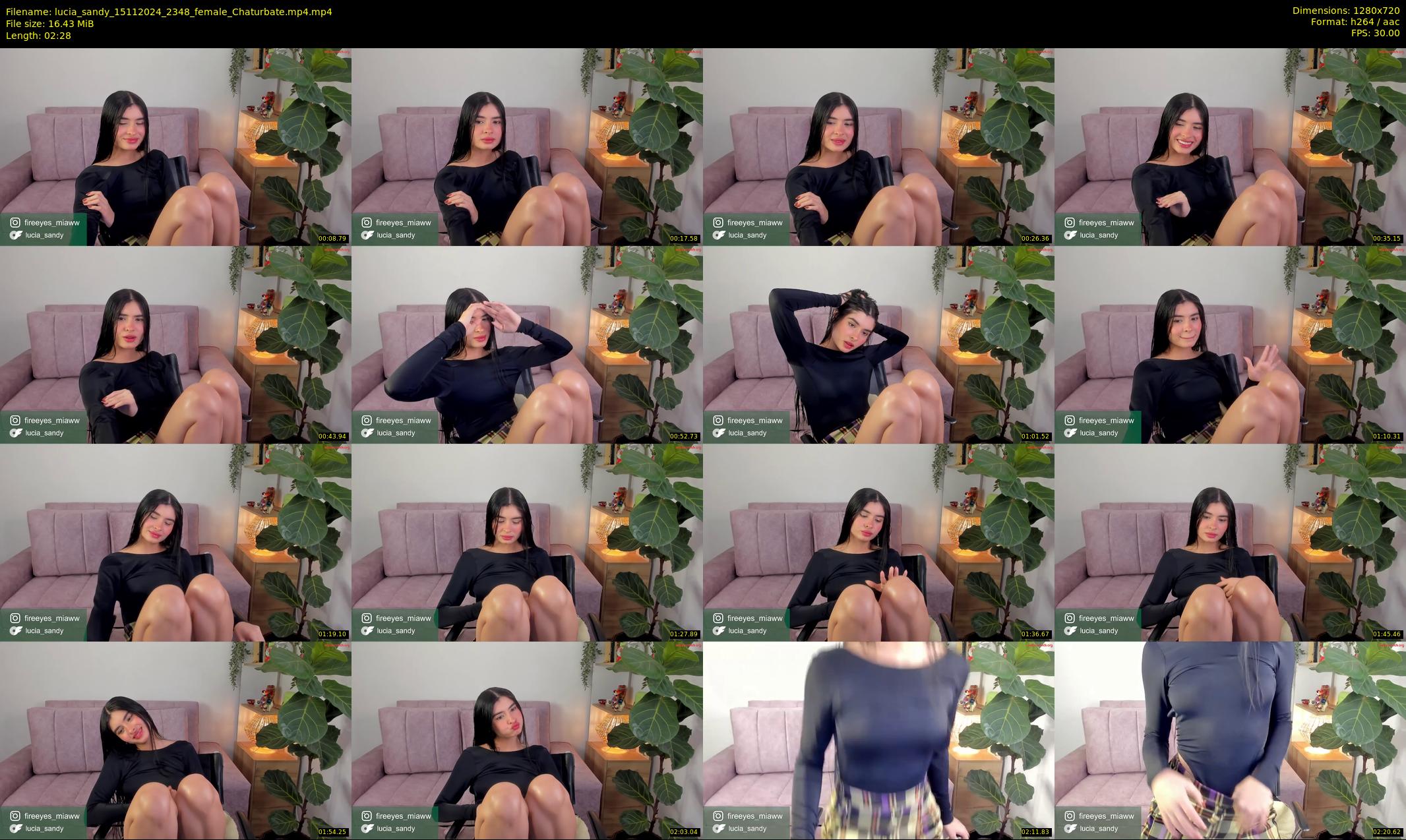 lucia_sandy — 3 minute Chaturbate female cam show recording, 720p, Nov 15, 2024