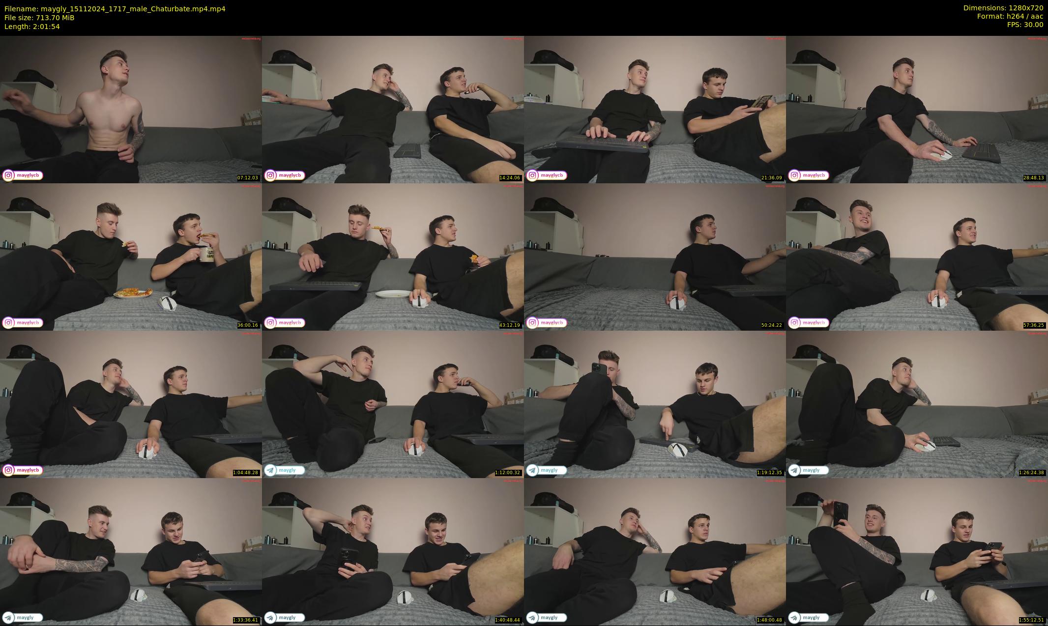 maygly — 122 minute Chaturbate male cam show recording, 720p, Nov 15, 2024