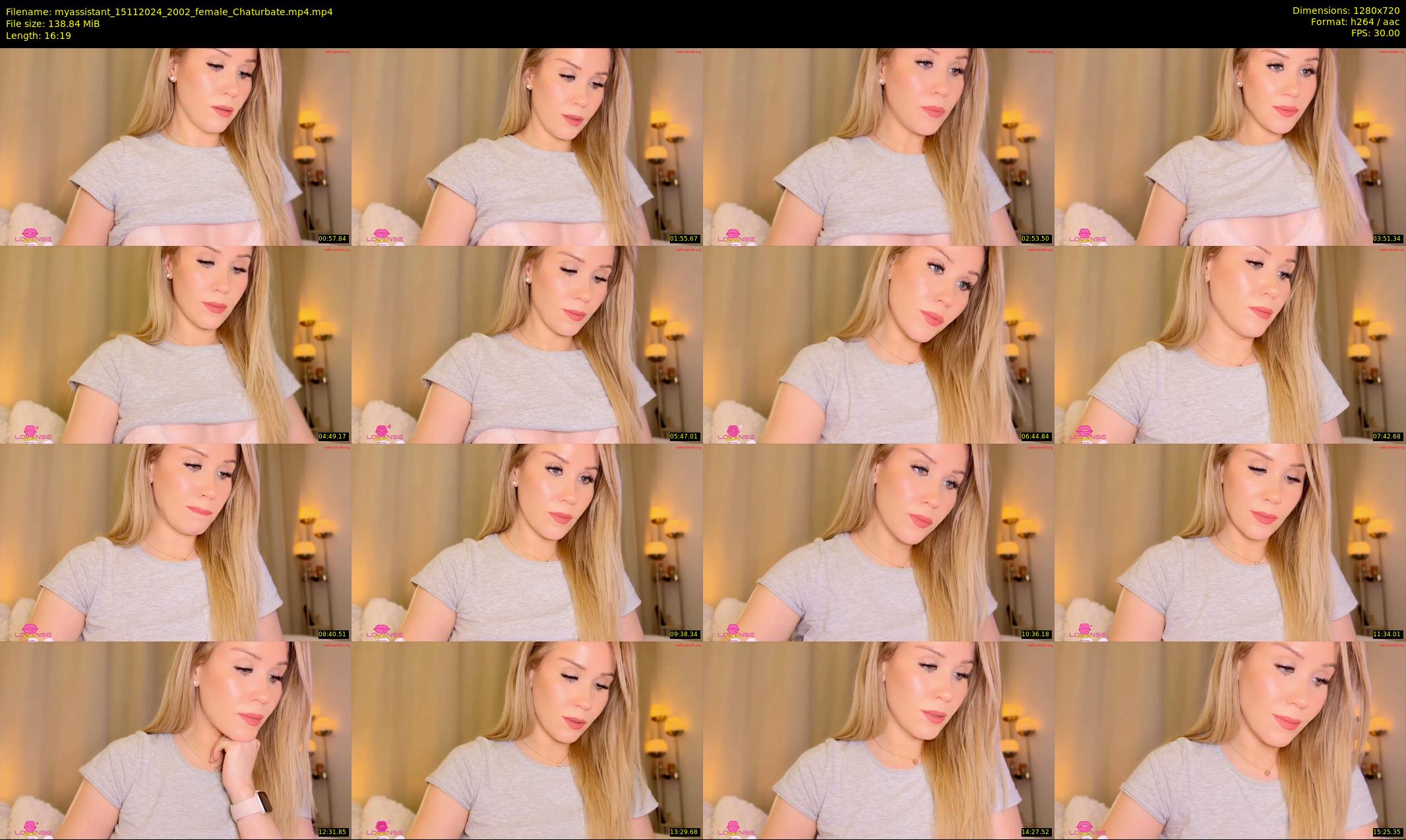 myassistant — 17 minute Chaturbate female cam show recording, 720p, Nov 15, 2024