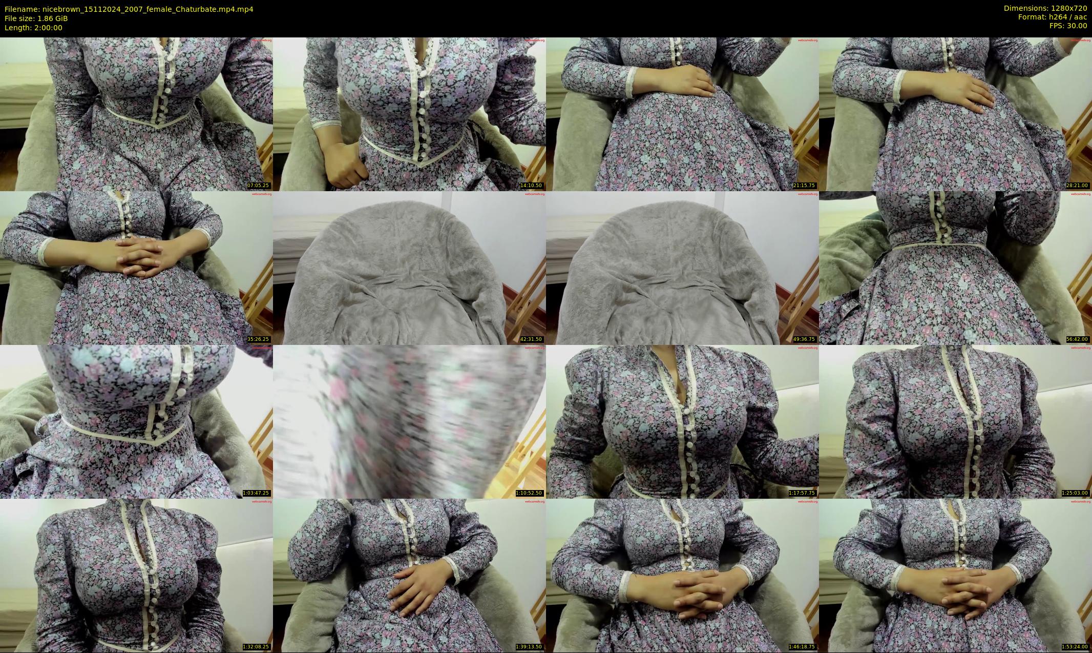 nicebrown — 120 minute Chaturbate female cam show recording, 720p, Nov 15, 2024