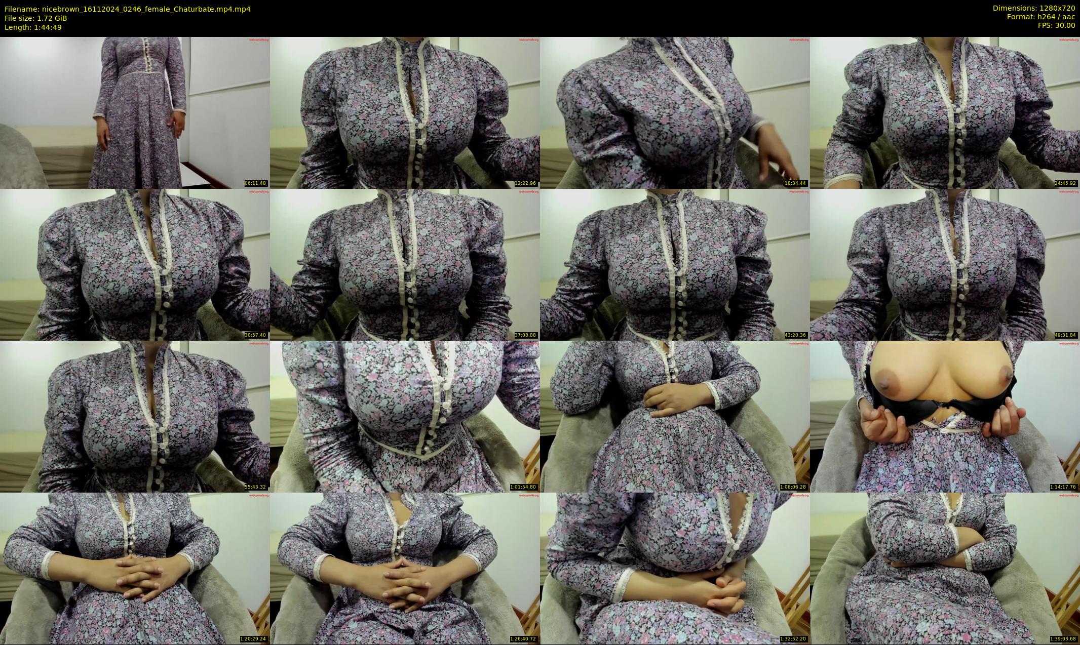 nicebrown — 105 minute Chaturbate female cam show recording, 720p, Nov 16, 2024