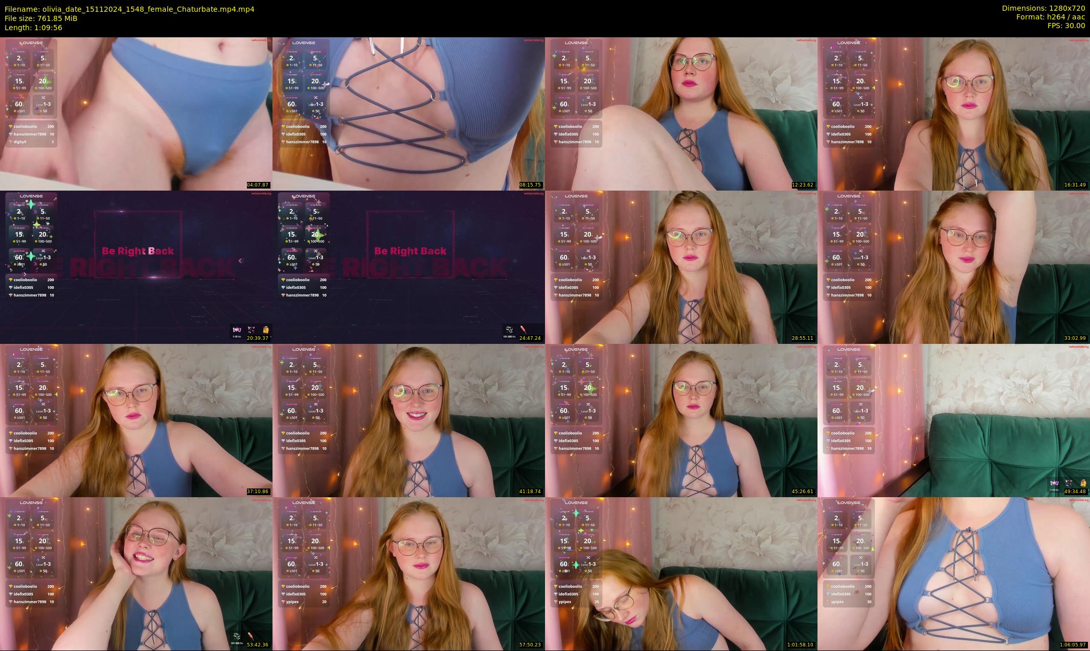 olivia_date — 70 minute Chaturbate female cam show recording, 720p, Nov 15, 2024