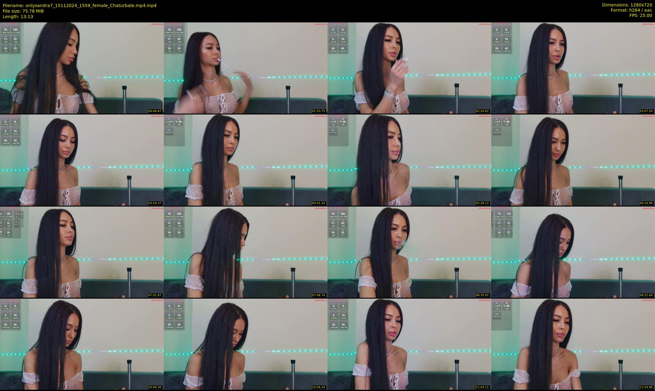 onlyxandra7 — 14 minute Chaturbate female cam show recording, 720p, Nov 15, 2024