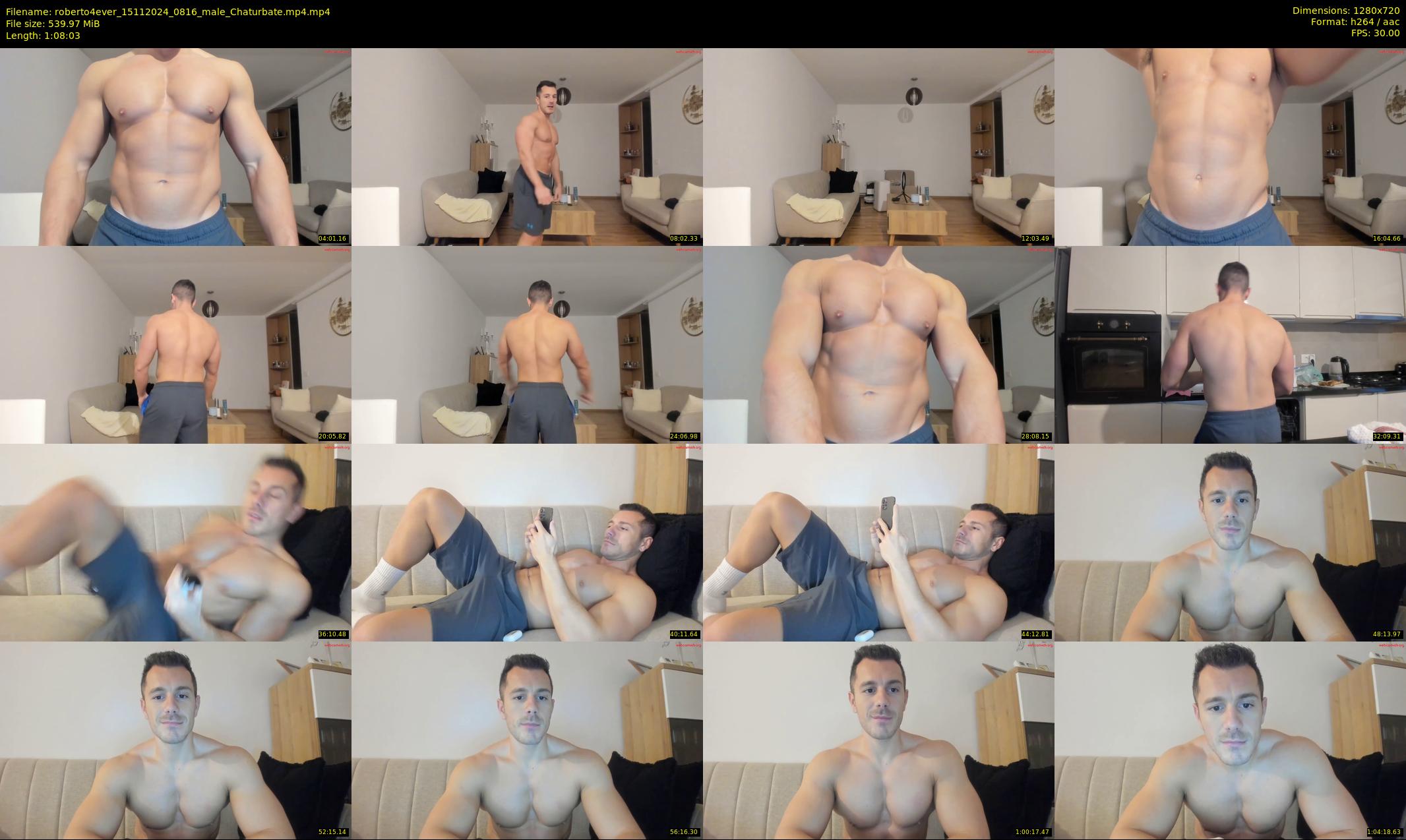 roberto4ever — 69 minute Chaturbate male cam show recording, 720p, Nov 15, 2024