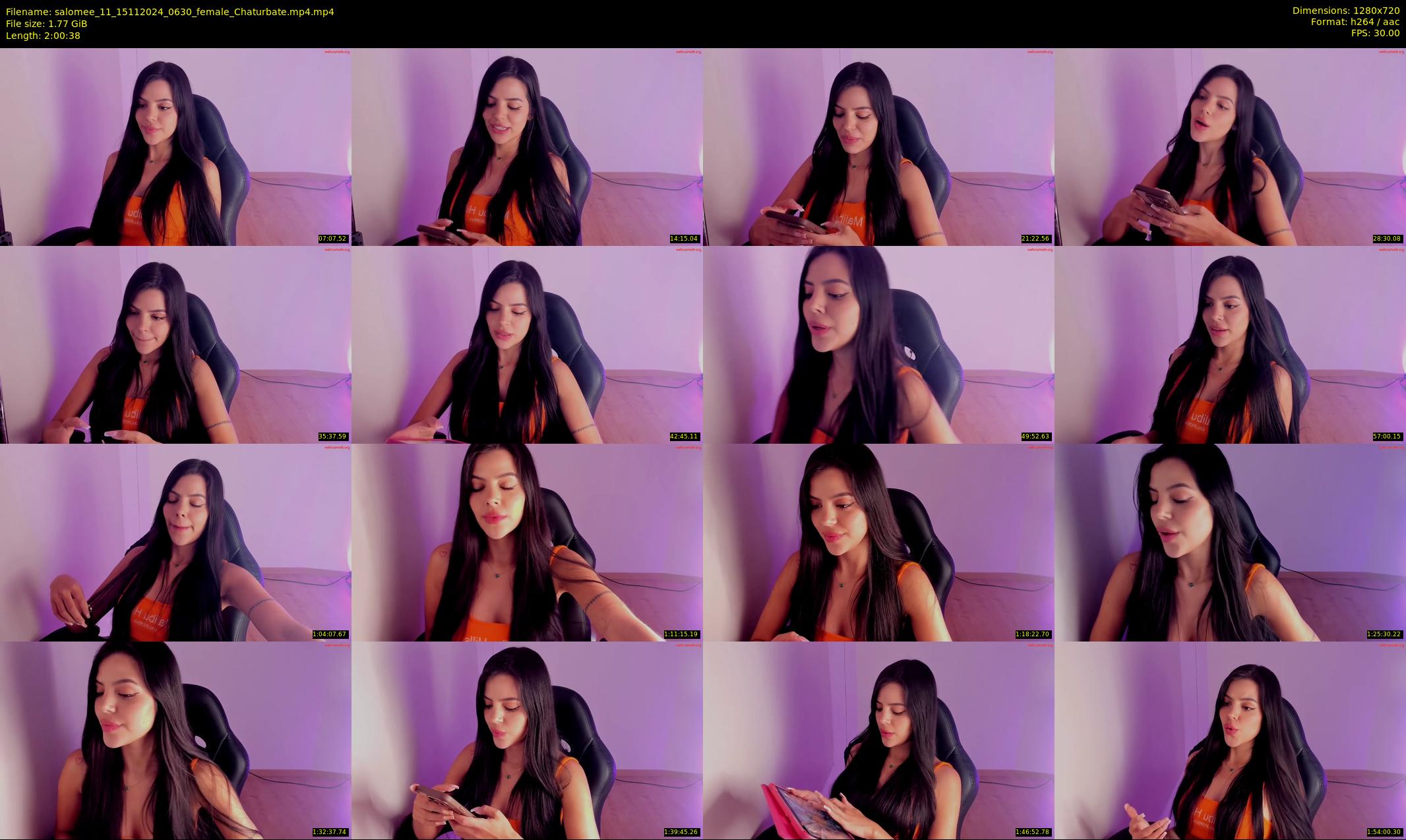 salomee_11 — 121 minute Chaturbate female cam show recording, 720p, Nov 15, 2024
