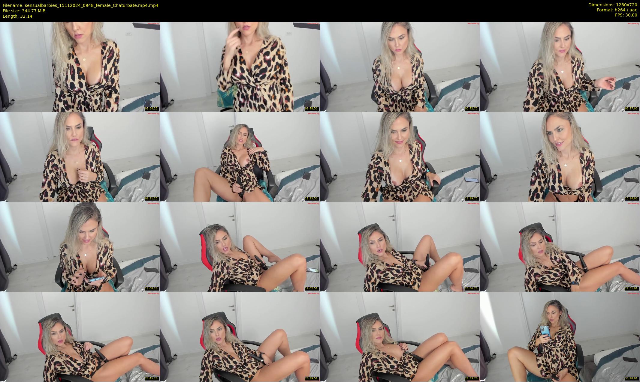 sensualbarbies — 33 minute Chaturbate female cam show recording, 720p, Nov 15, 2024
