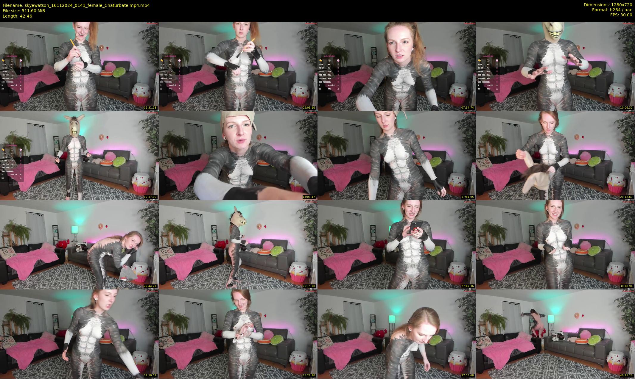 skyewatson — 43 minute Chaturbate female cam show recording, 720p, Nov 16, 2024