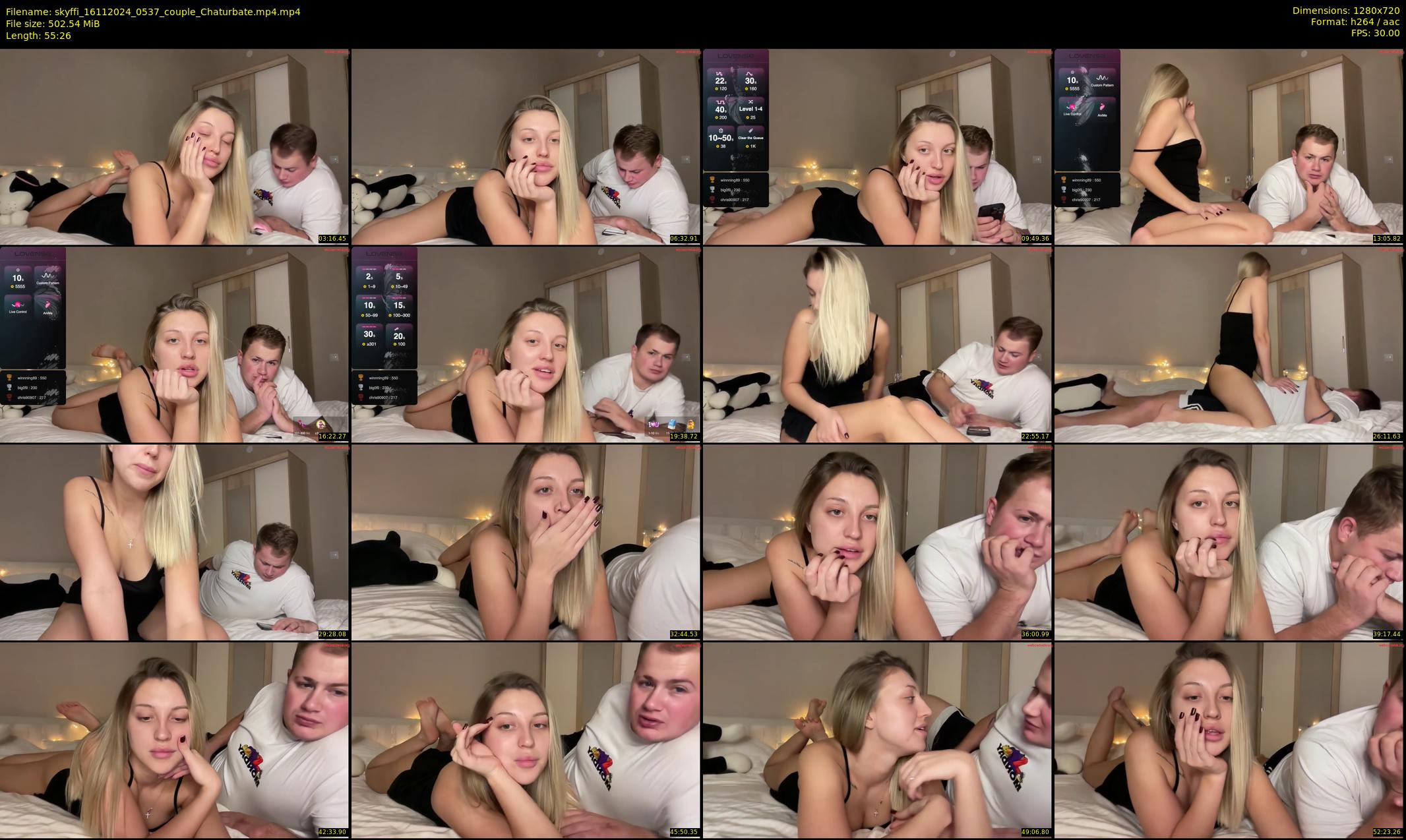skyffi — 56 minute Chaturbate couple cam show recording, 720p, Nov 16, 2024