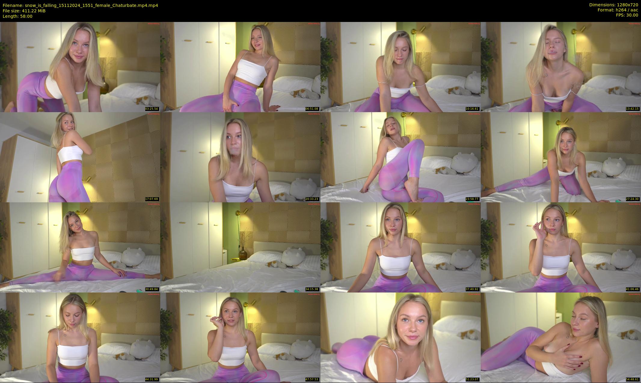 snow_is_falling — 58 minute Chaturbate female cam show recording, 720p, Nov 15, 2024