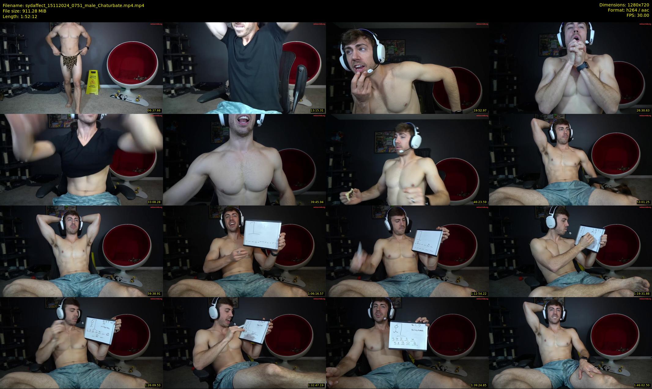 sydaffect — 113 minute Chaturbate male cam show recording, 720p, Nov 15, 2024