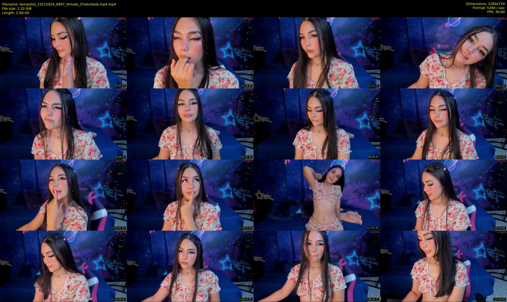 tamyeliot — 120 minute Chaturbate female cam show recording, 720p, Nov 15, 2024