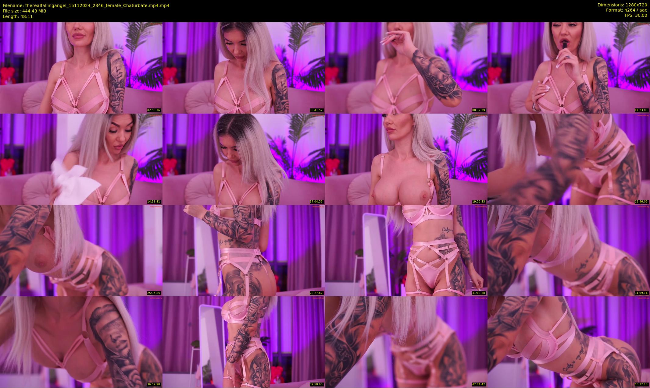 therealfallingangel — 49 minute Chaturbate female cam show recording, 720p, Nov 15, 2024