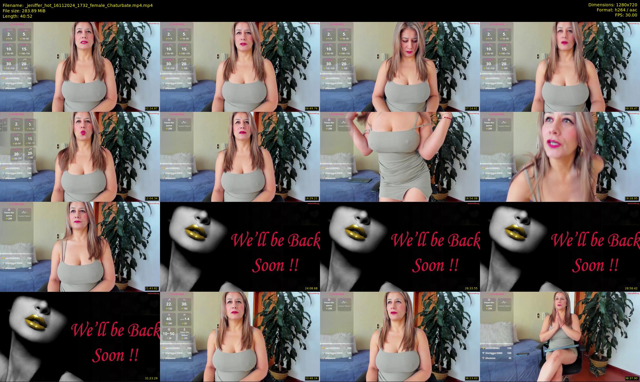 _jeniffer_hot — 41 minute Chaturbate female cam show recording, 720p, Nov 16, 2024