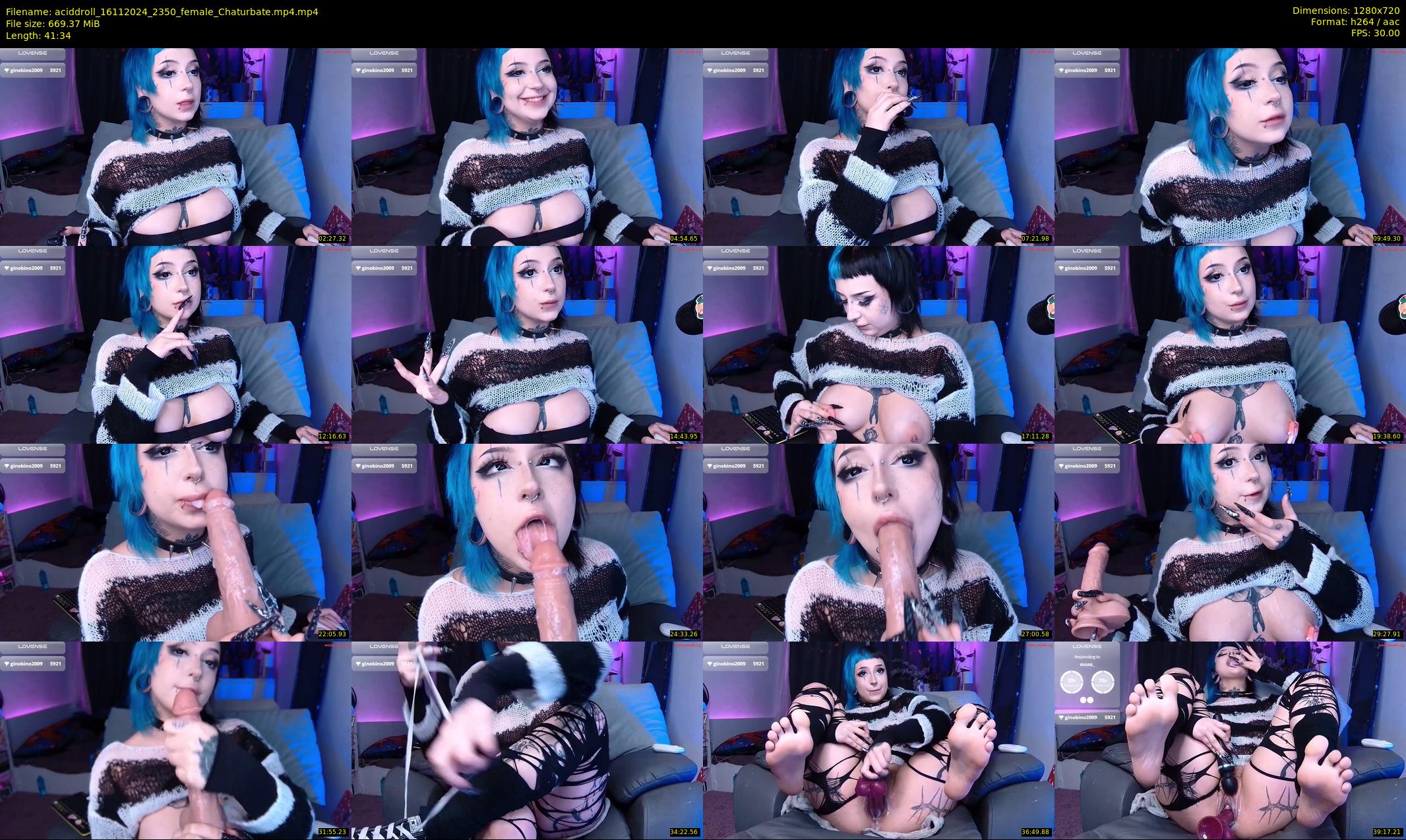 aciddroll — 42 minute Chaturbate female cam show recording, 720p, Nov 16, 2024