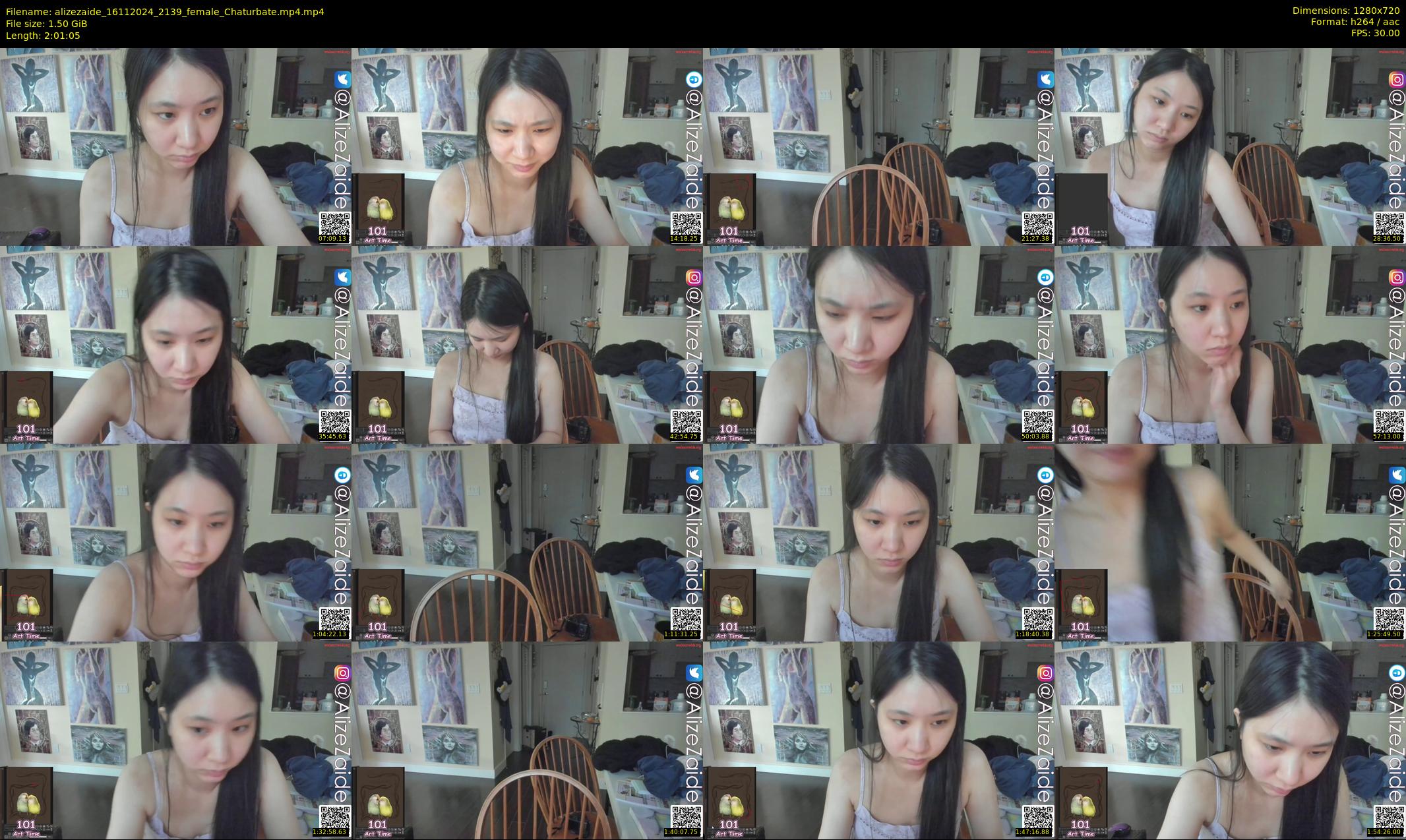 alizezaide — 122 minute Chaturbate female cam show recording, 720p, Nov 16, 2024