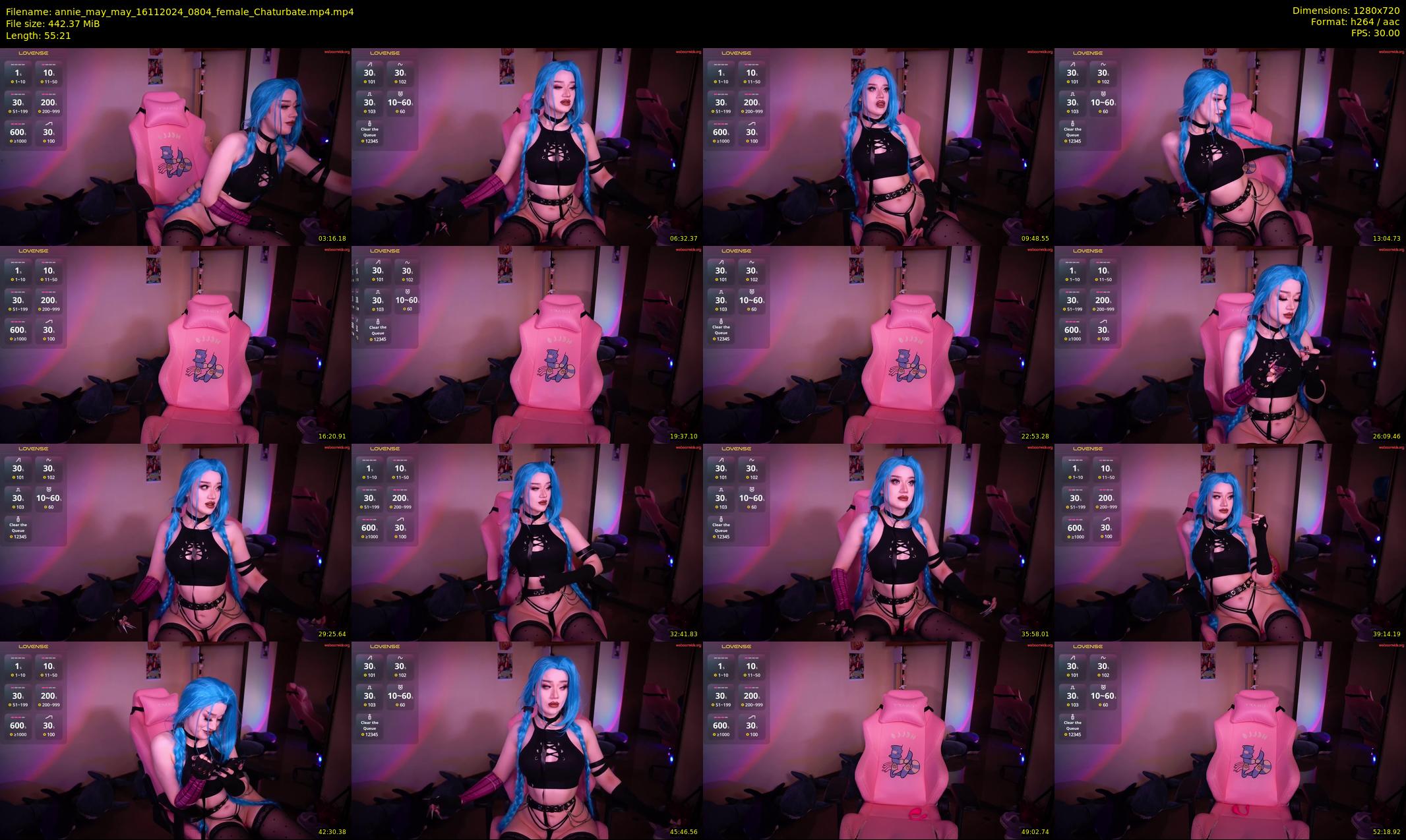 annie_may_may — 56 minute Chaturbate female cam show recording, 720p, Nov 16, 2024