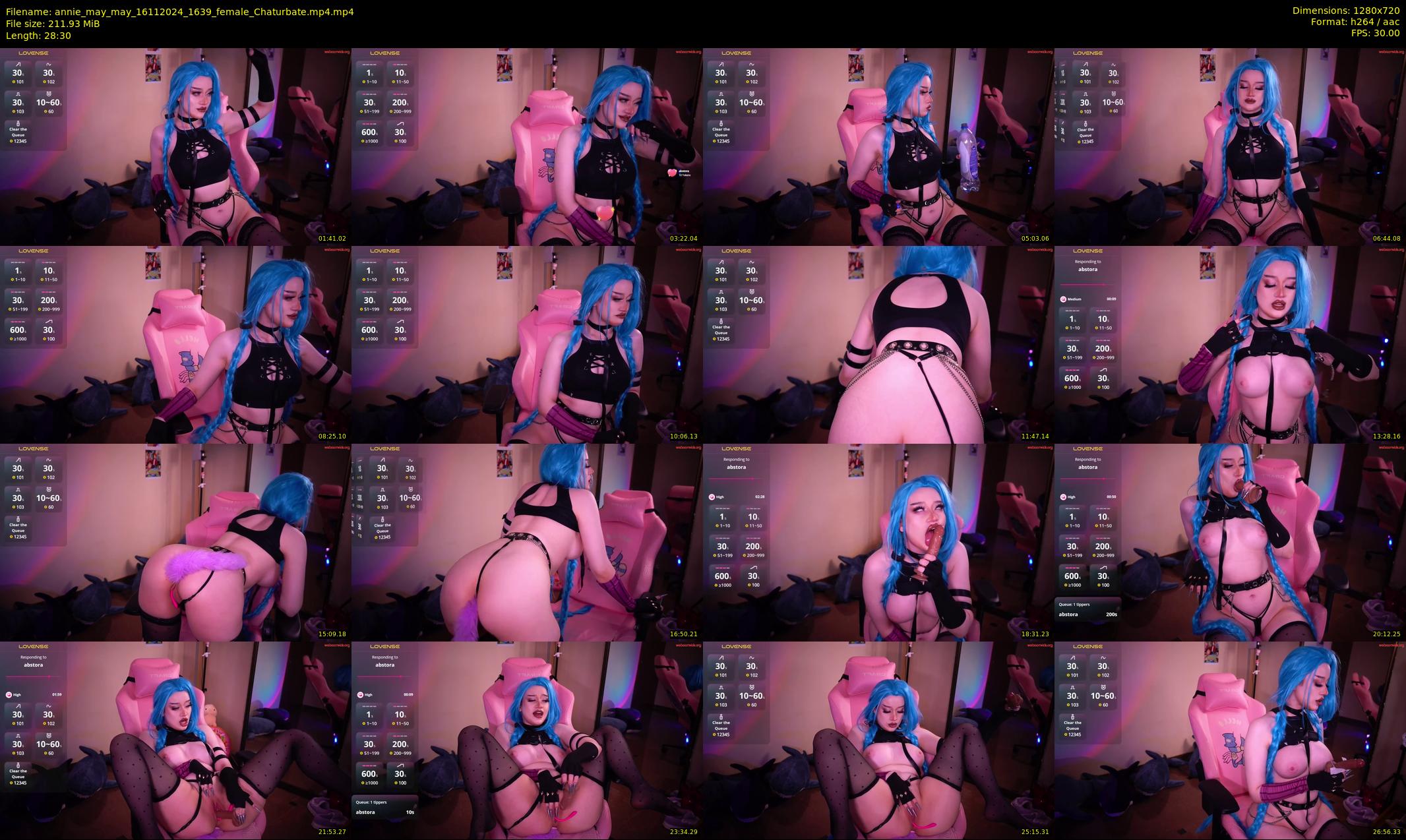 annie_may_may — 29 minute Chaturbate female cam show recording, 720p, Nov 16, 2024