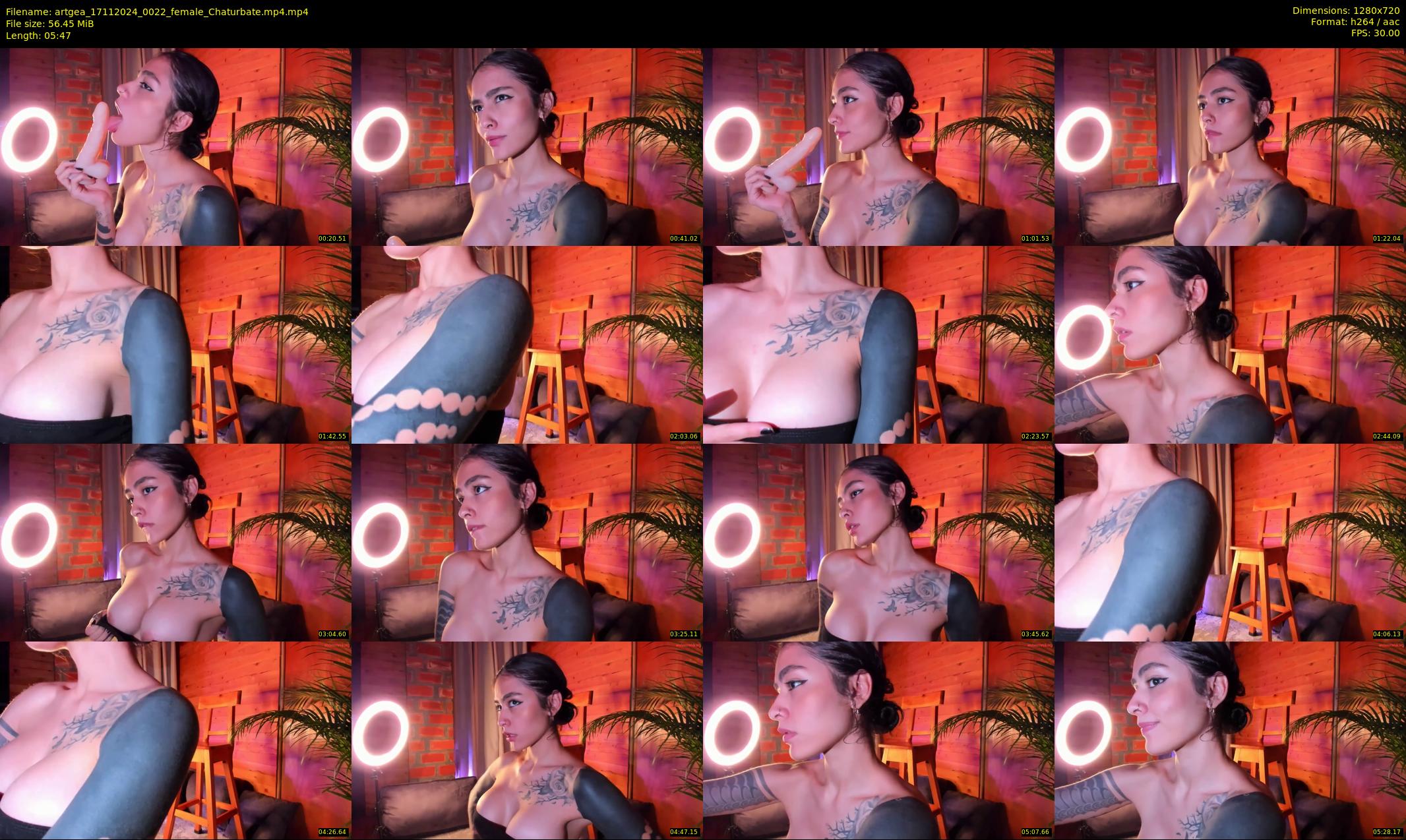 artgea — 6 minute Chaturbate female cam show recording, 720p, Nov 17, 2024