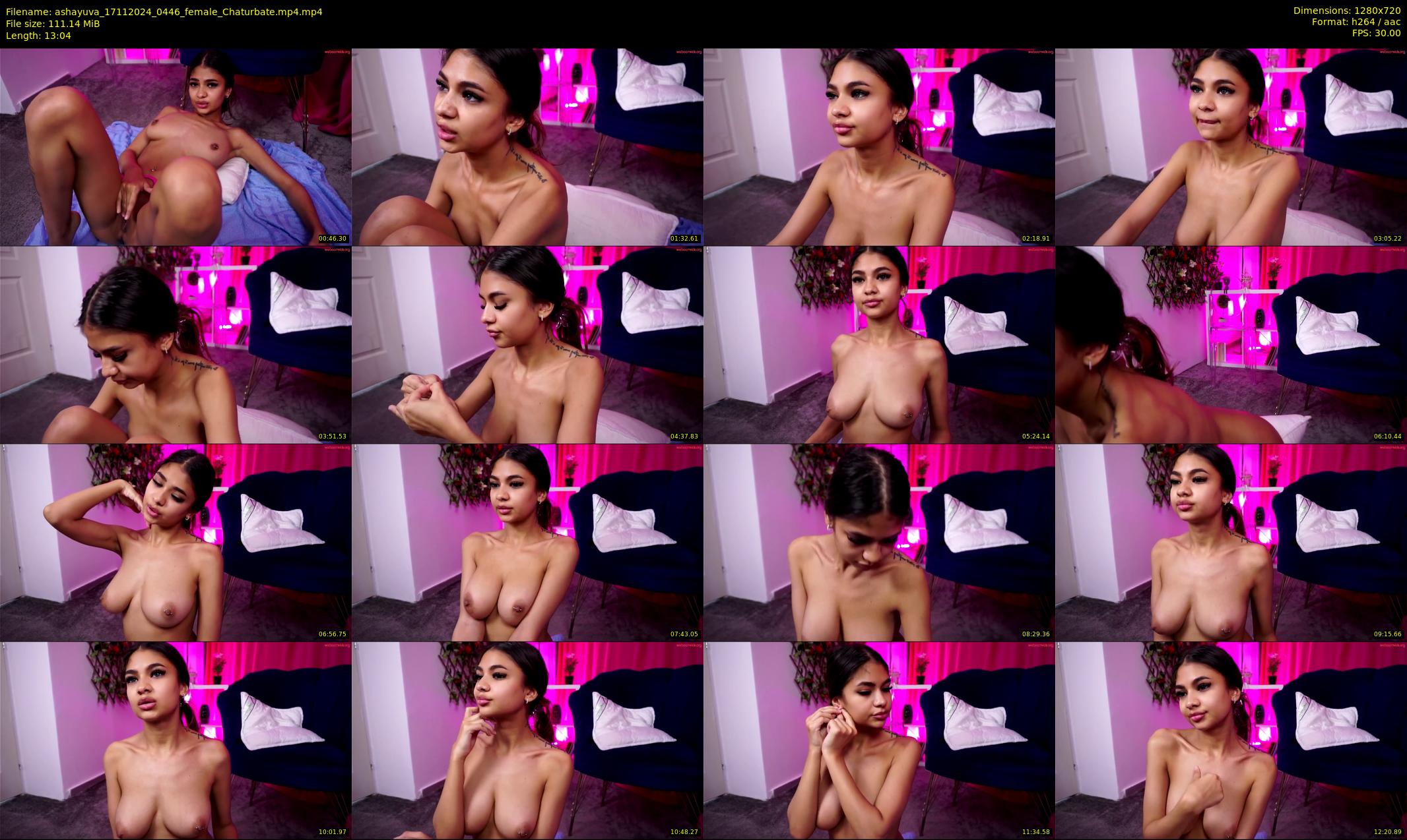 ashayuva — 14 minute Chaturbate female cam show recording, 720p, Nov 17, 2024