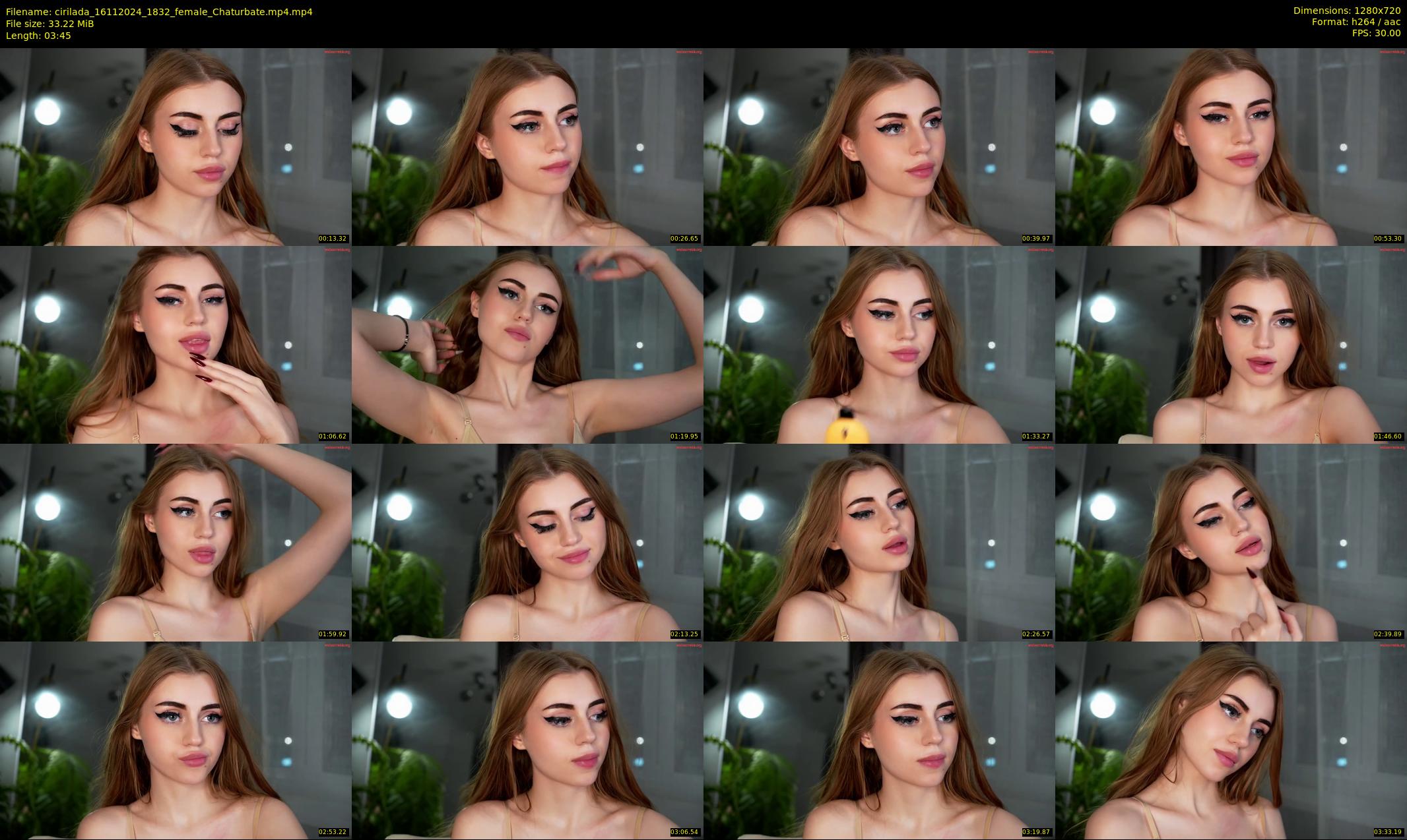cirilada — 4 minute Chaturbate female cam show recording, 720p, Nov 16, 2024