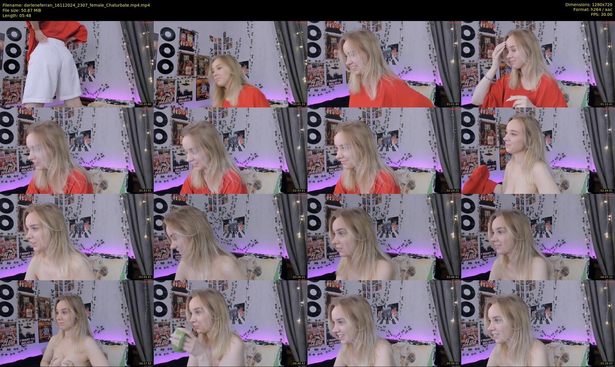 darleneferran — 6 minute Chaturbate female cam show recording, 720p, Nov 16, 2024