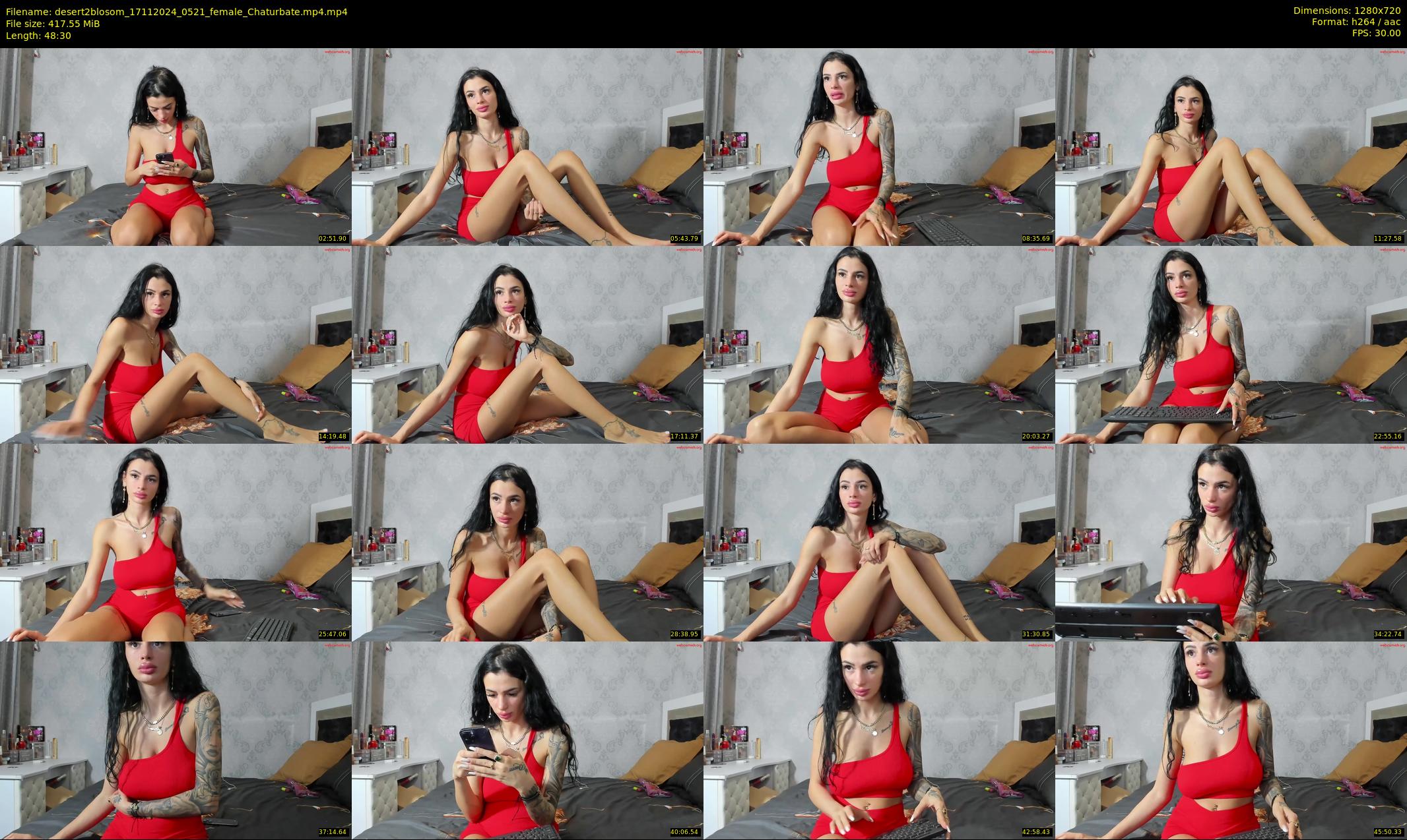 desert2blosom — 49 minute Chaturbate female cam show recording, 720p, Nov 17, 2024