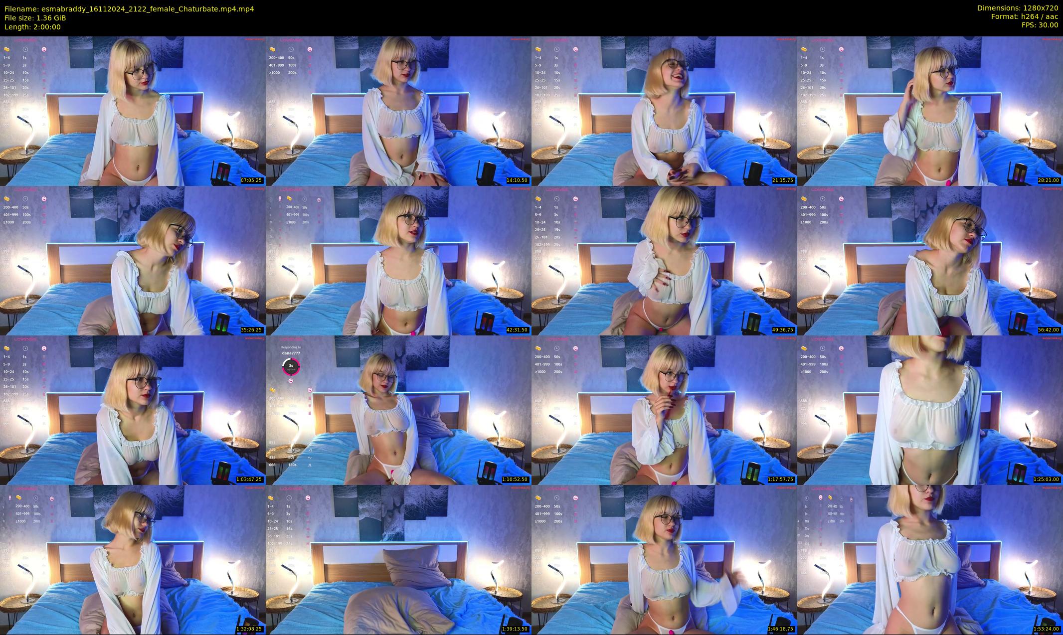 esmabraddy — 120 minute Chaturbate female cam show recording, 720p, Nov 16, 2024