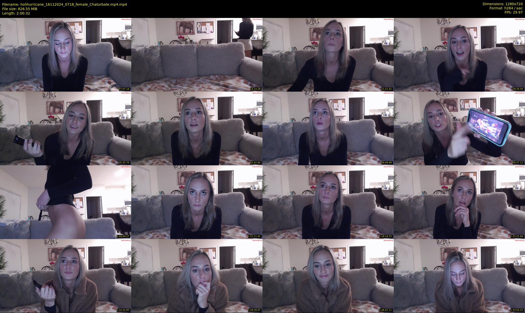 holihurricane — 121 minute Chaturbate female cam show recording, 720p, Nov 16, 2024