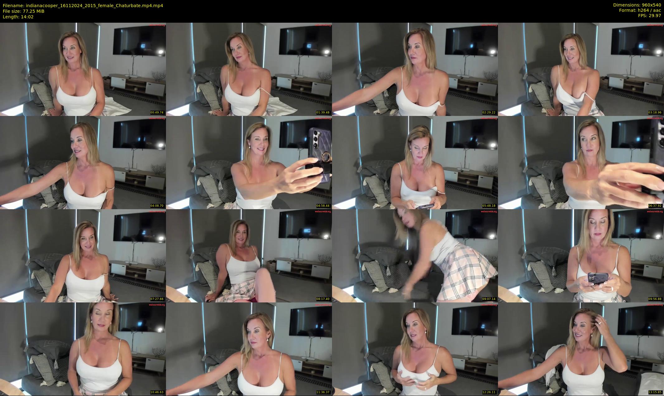 indianacooper — 15 minute Chaturbate female cam show recording, 480p, Nov 16, 2024