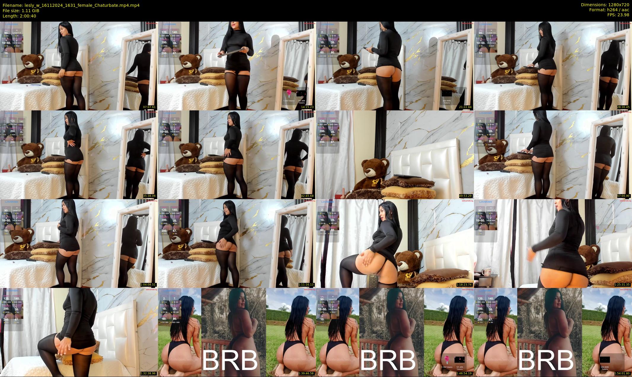 lesly_w — 121 minute Chaturbate female cam show recording, 720p, Nov 16, 2024