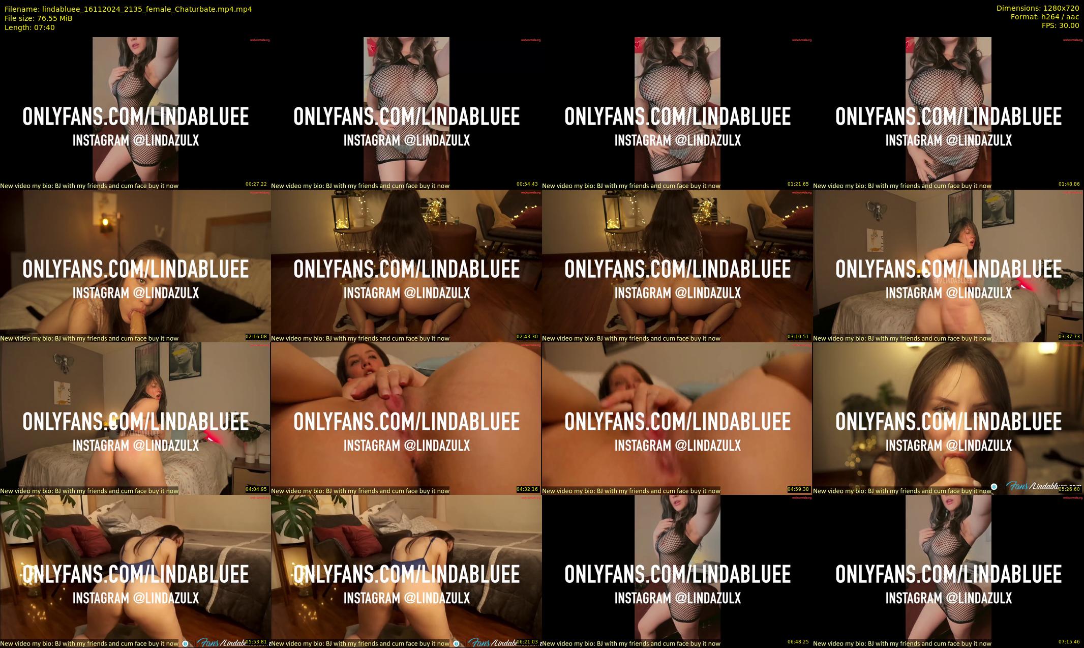 lindabluee — 8 minute Chaturbate female cam show recording, 720p, Nov 16, 2024