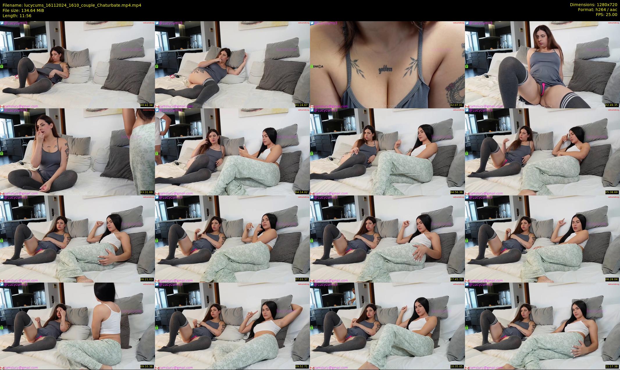 lucycums — 12 minute Chaturbate couple cam show recording, 720p, Nov 16, 2024