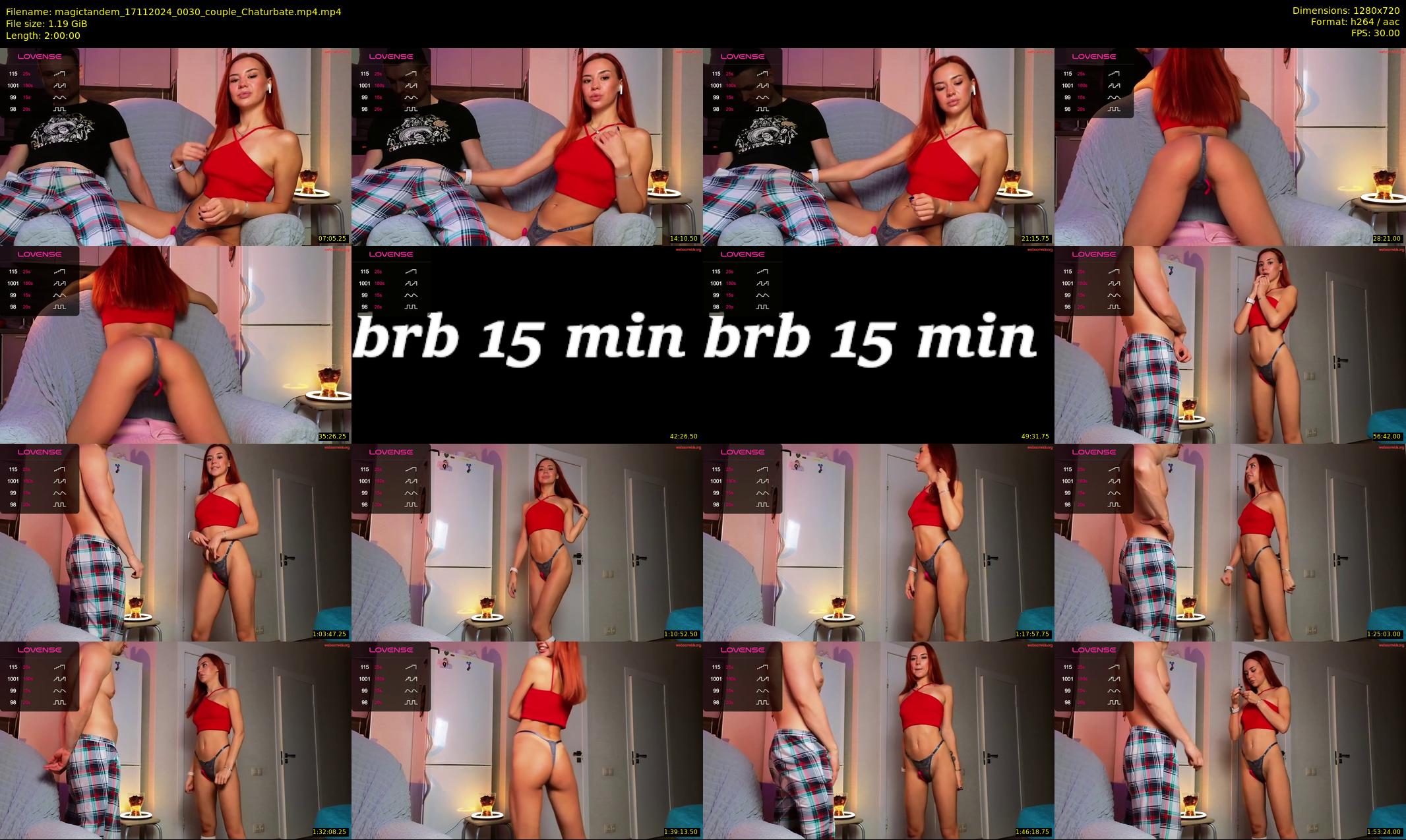 magictandem — 120 minute Chaturbate couple cam show recording, 720p, Nov 17, 2024