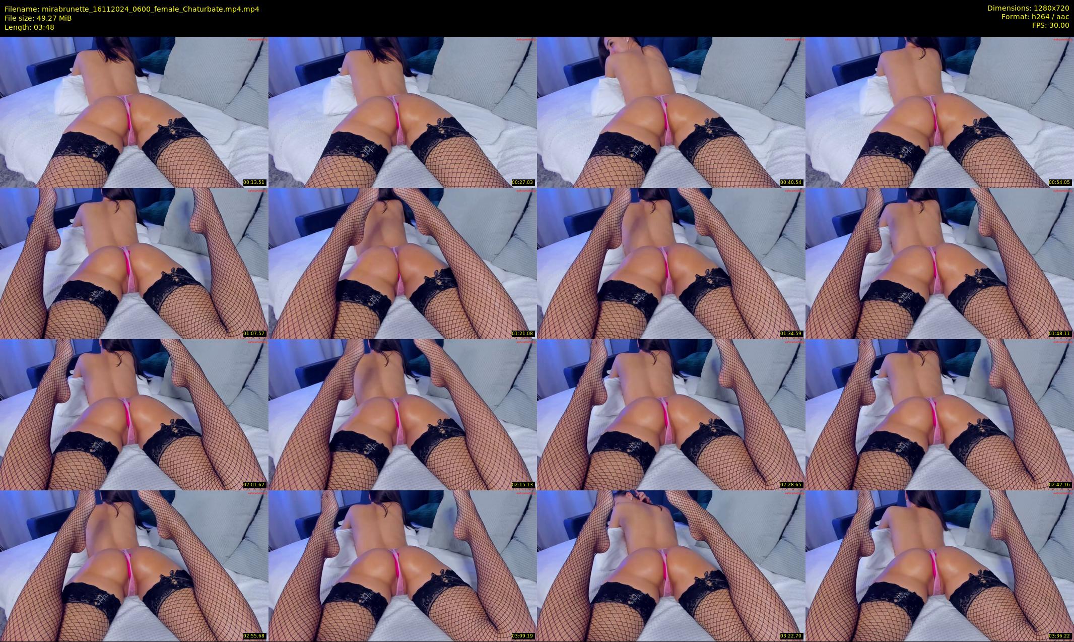 mirabrunette — 4 minute Chaturbate female cam show recording, 720p, Nov 16, 2024