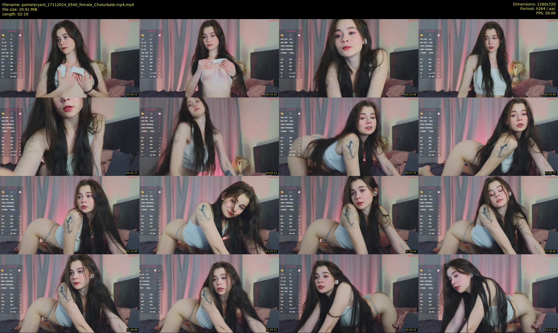 pamelaryant — 3 minute Chaturbate female cam show recording, 720p, Nov 17, 2024