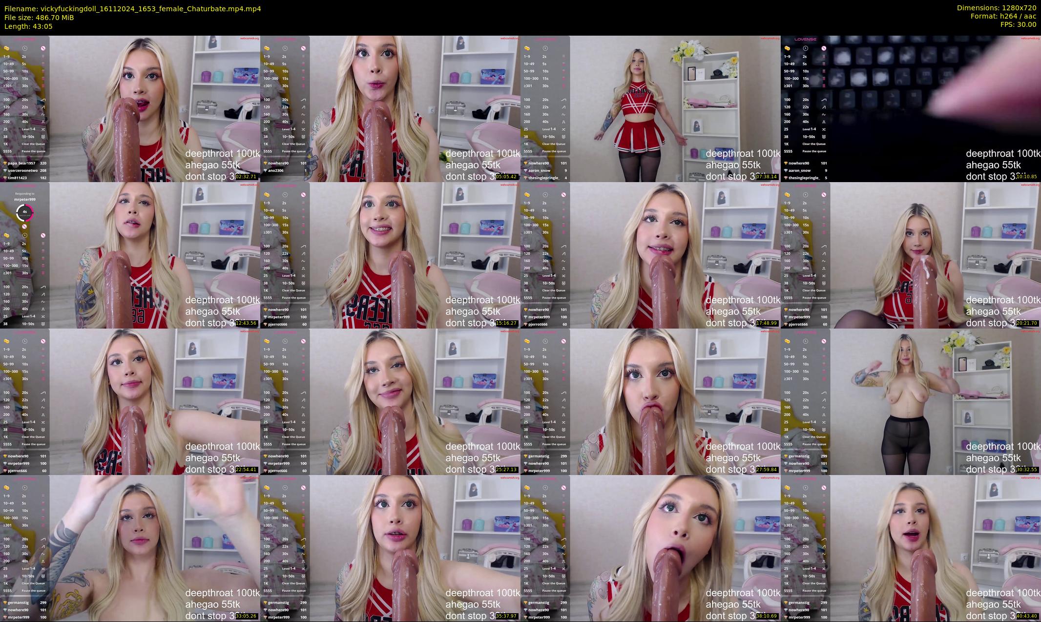 vickyfuckingdoll — 44 minute Chaturbate female cam show recording, 720p, Nov 16, 2024