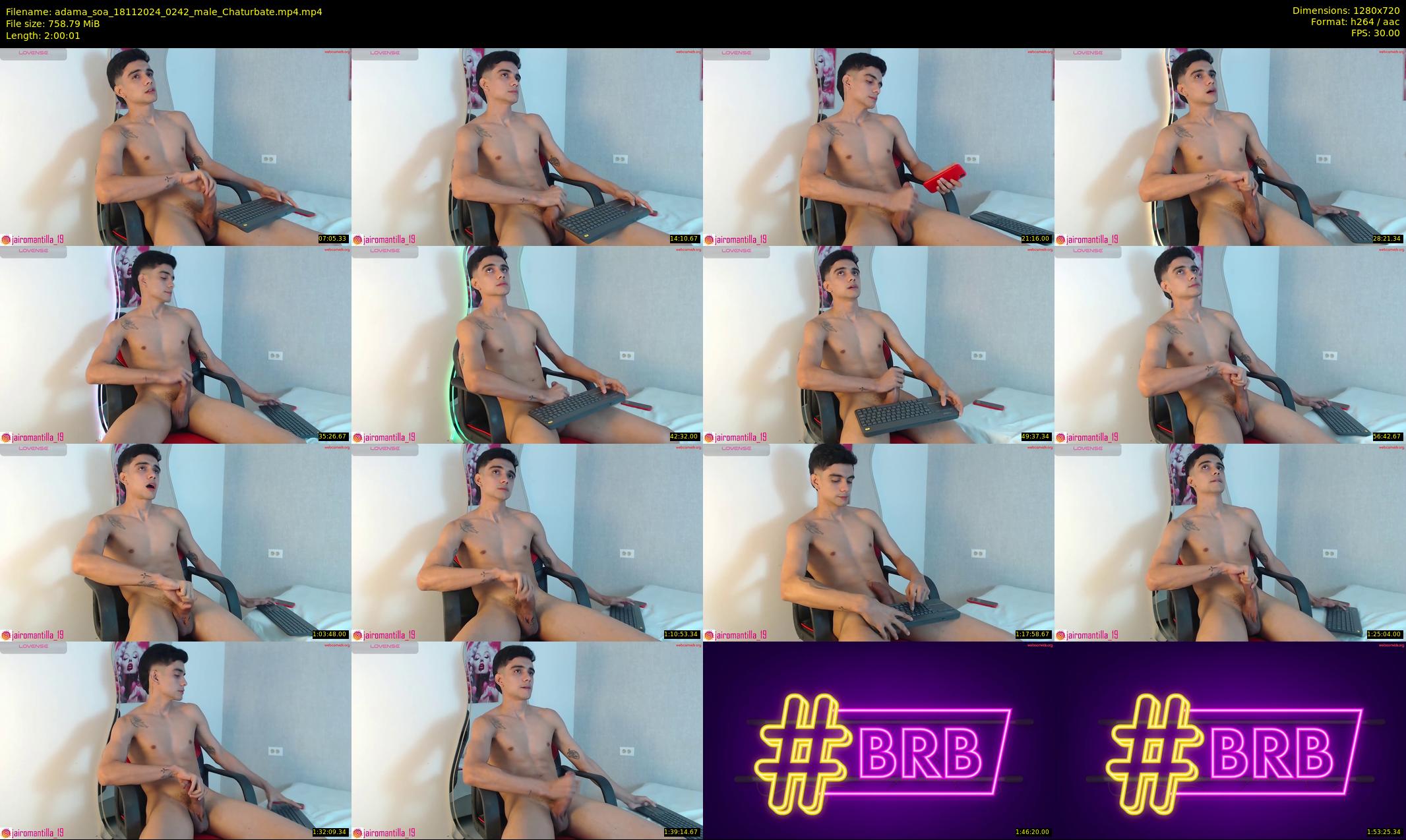 adama_soa — 121 minute Chaturbate male cam show recording, 720p, Nov 18, 2024