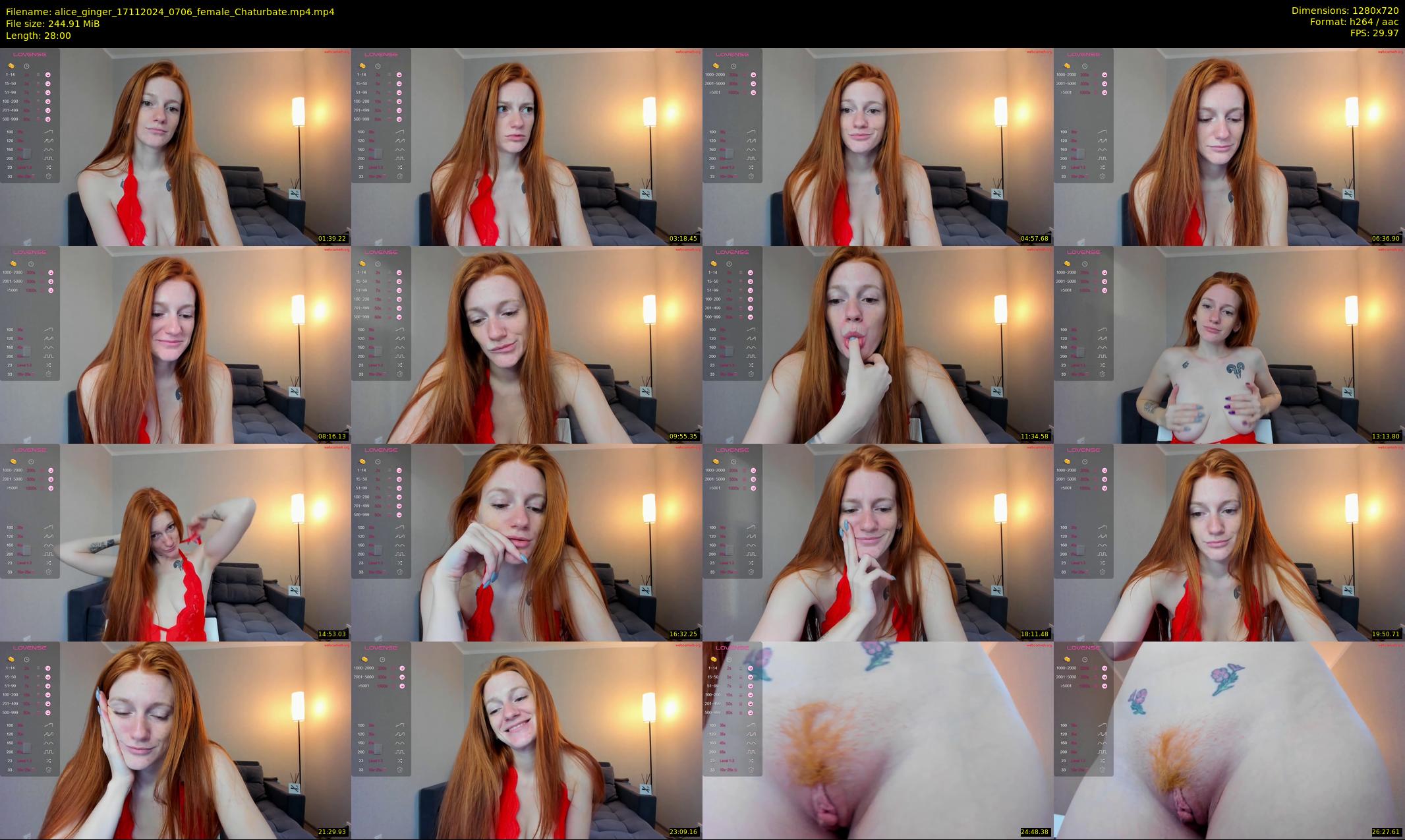 alice_ginger — 28 minute Chaturbate female cam show recording, 720p, Nov 17, 2024