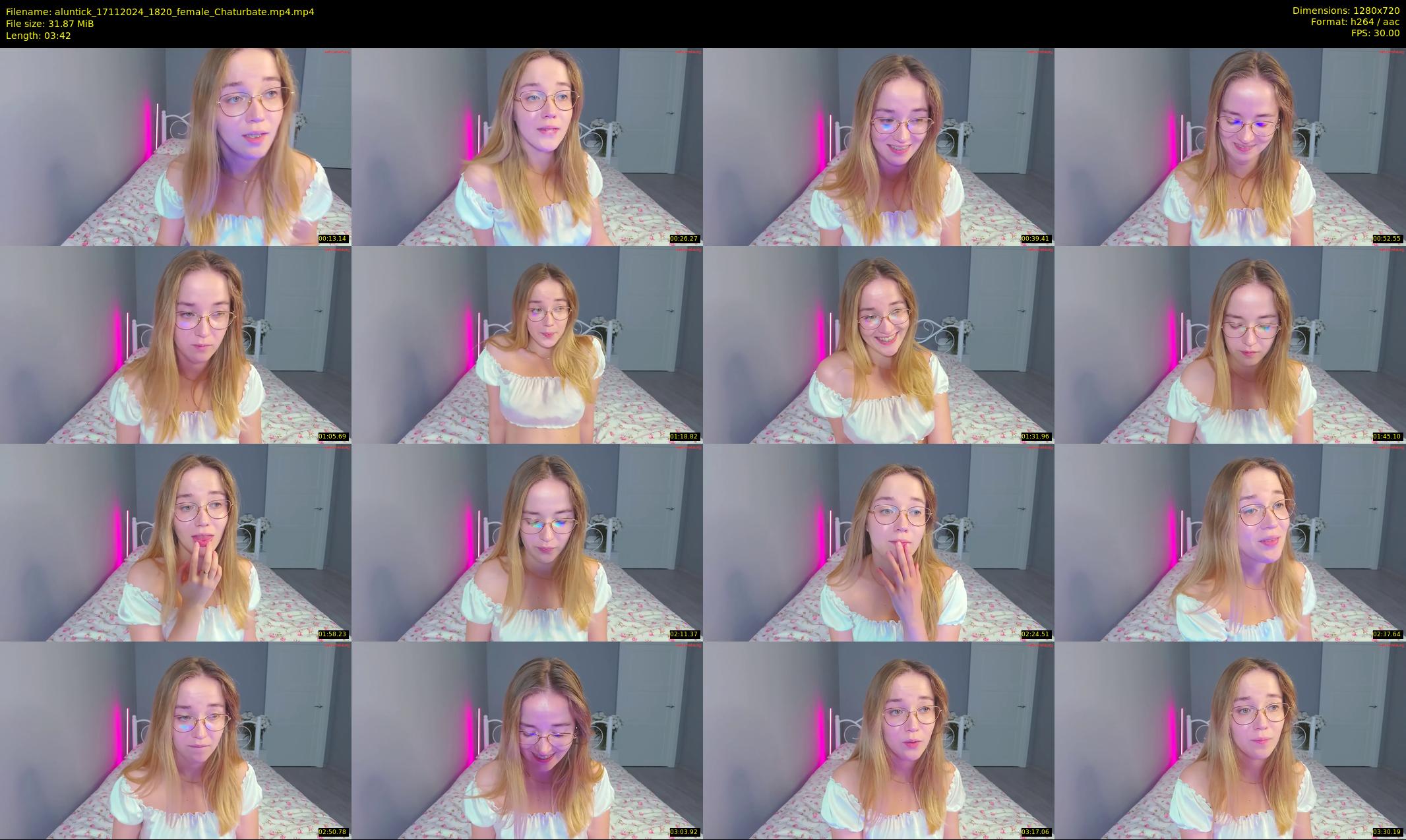 aluntick — 4 minute Chaturbate female cam show recording, 720p, Nov 17, 2024