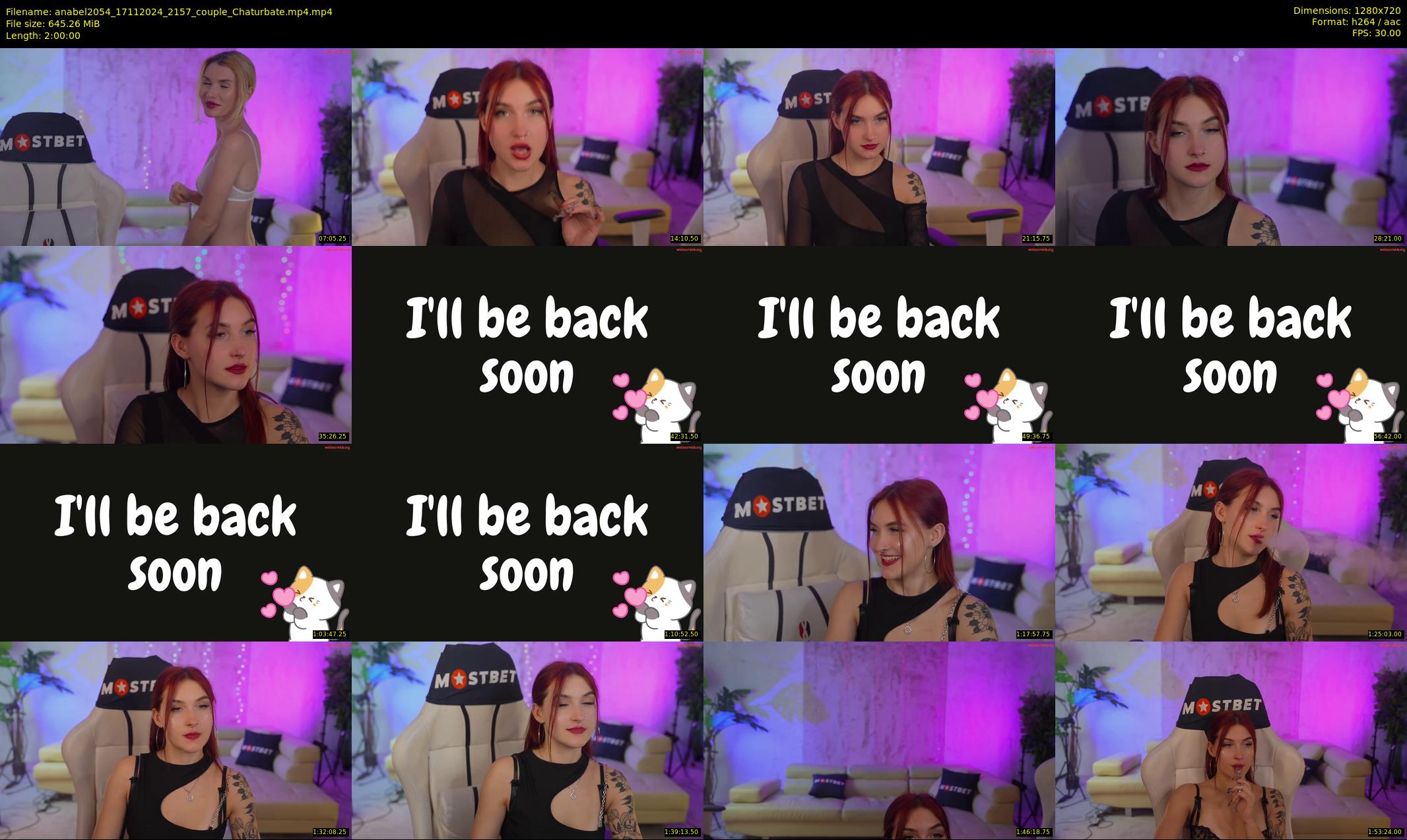 anabel2054 — 120 minute Chaturbate female cam show recording, 720p, Nov 17, 2024
