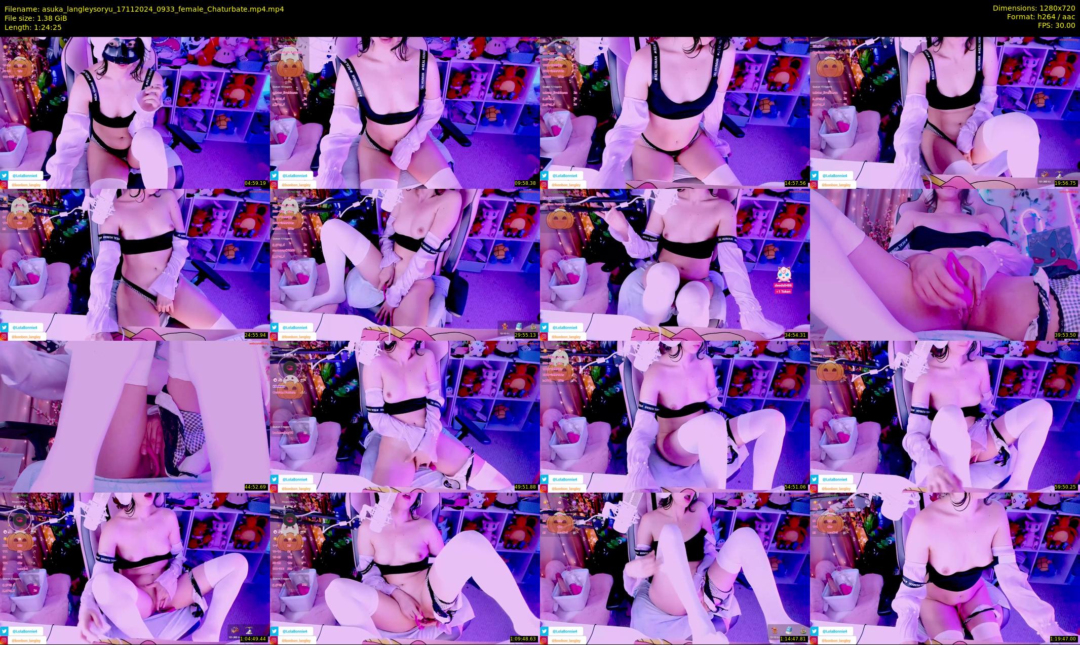 asuka_langleysoryu — 85 minute Chaturbate female cam show recording, 720p, Nov 17, 2024
