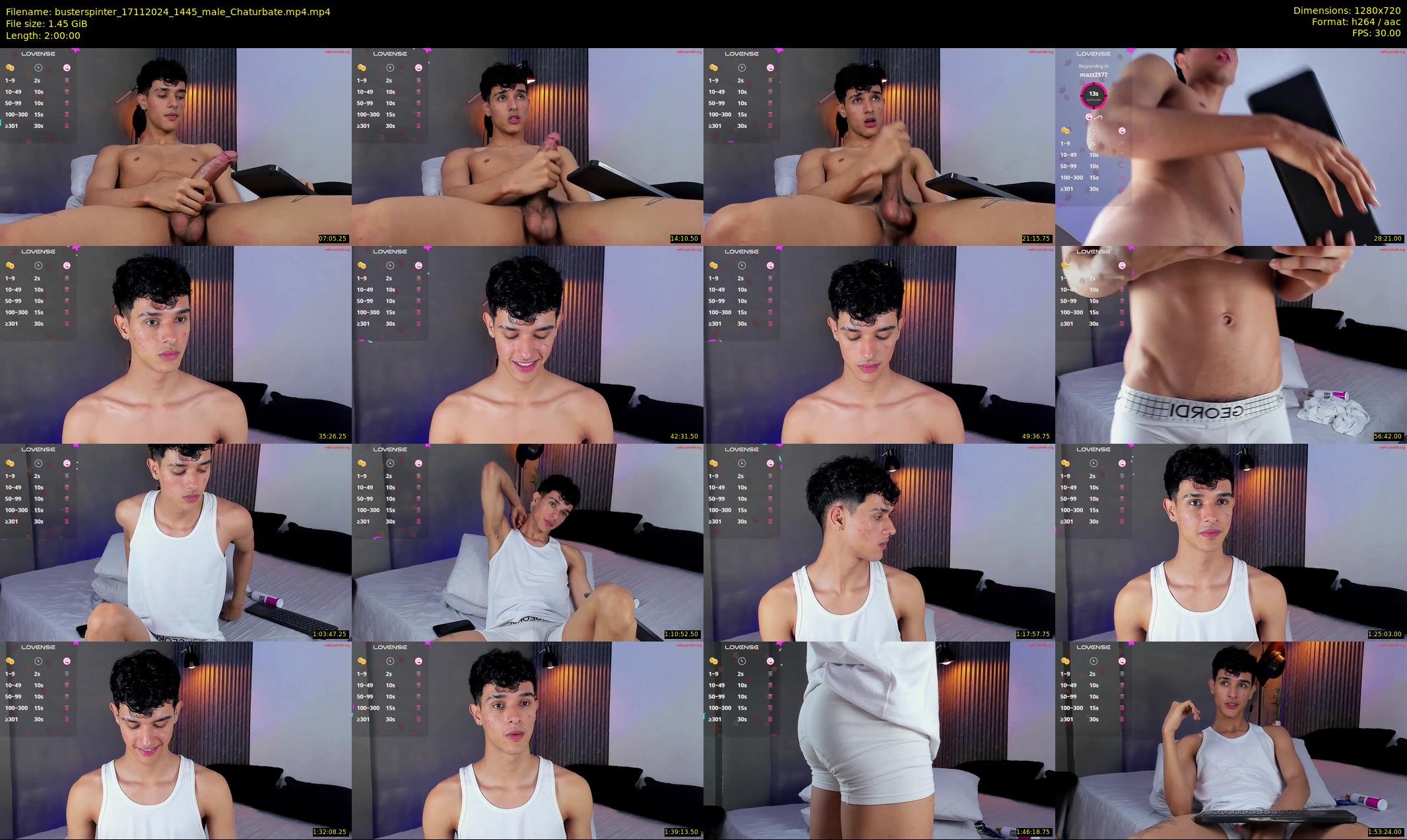 busterspinter — 120 minute Chaturbate male cam show recording, 720p, Nov 17, 2024