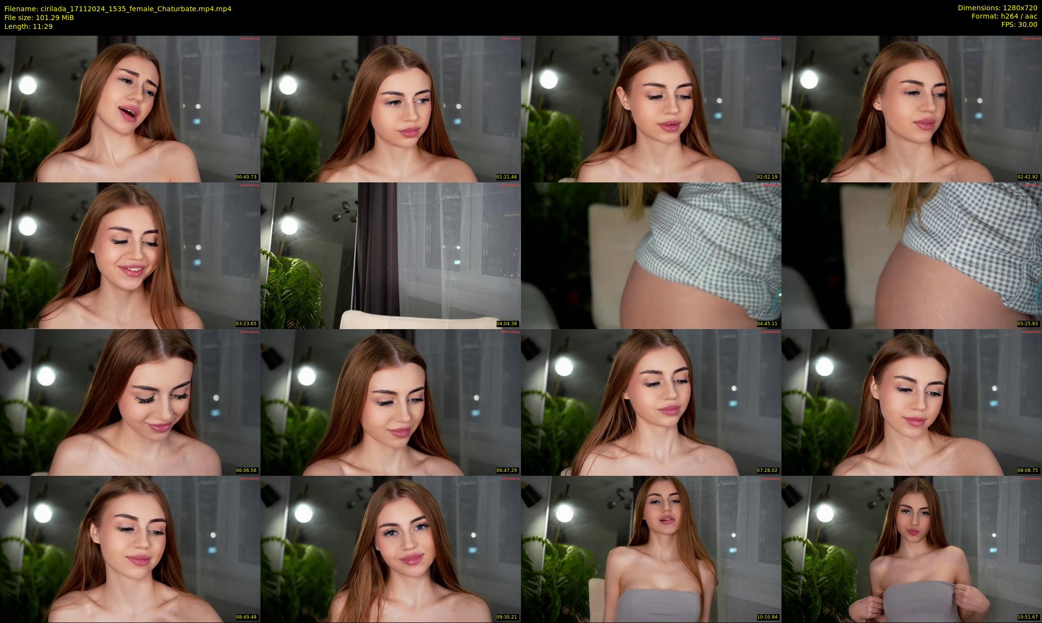 cirilada — 12 minute Chaturbate female cam show recording, 720p, Nov 17, 2024