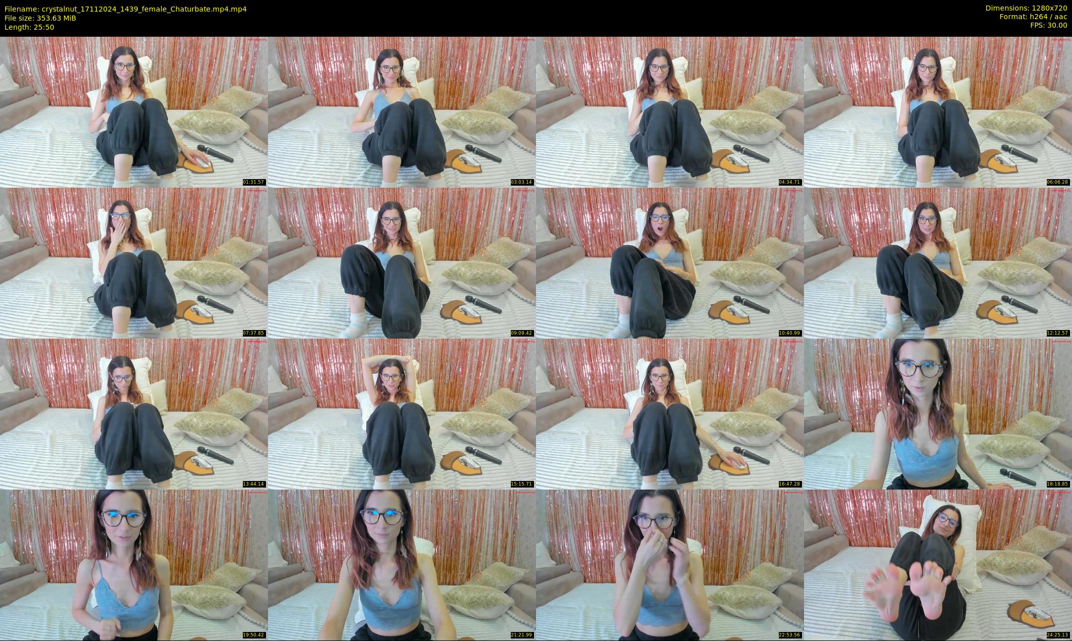 crystalnut — 26 minute Chaturbate female cam show recording, 720p, Nov 17, 2024