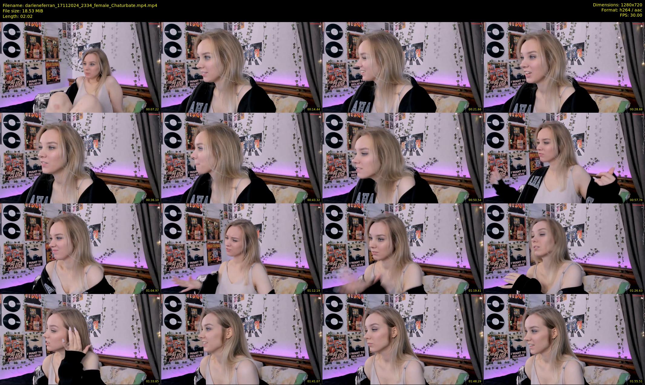 darleneferran — 3 minute Chaturbate female cam show recording, 720p, Nov 17, 2024