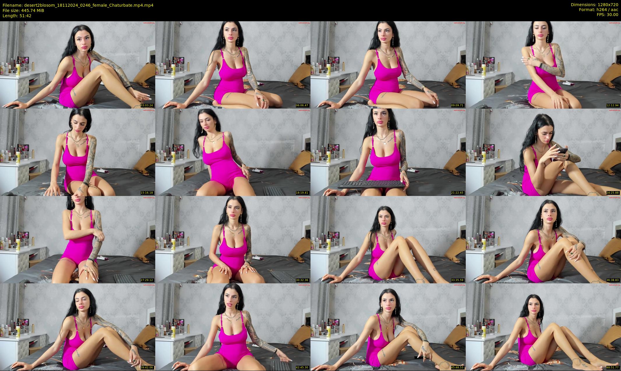 desert2blosom — 52 minute Chaturbate female cam show recording, 720p, Nov 18, 2024