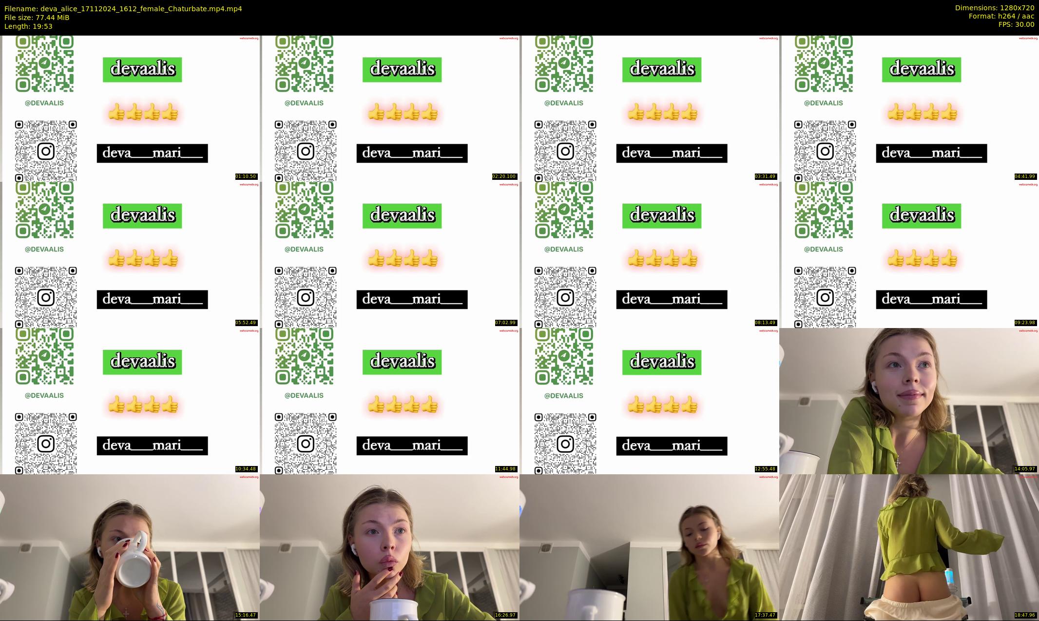 deva_alice — 20 minute Chaturbate female cam show recording, 720p, Nov 17, 2024